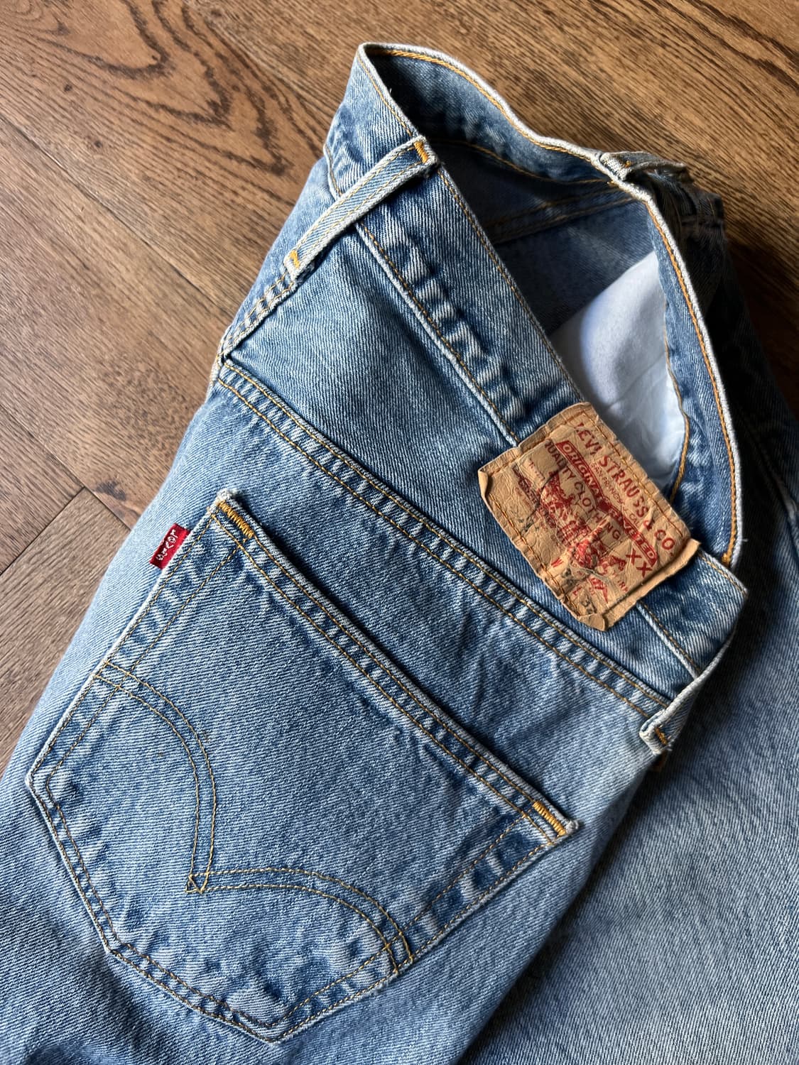 [36]00's 리바이스 501 멕시코제 스트레이트 데님 팬츠 상품이미지5