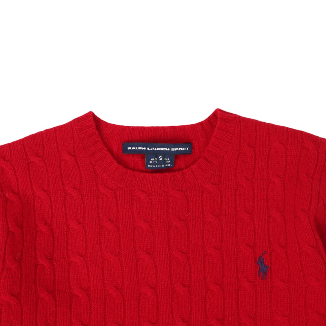 폴로 랄프로렌 레드 램스울 케이블 니트 상품이미지2