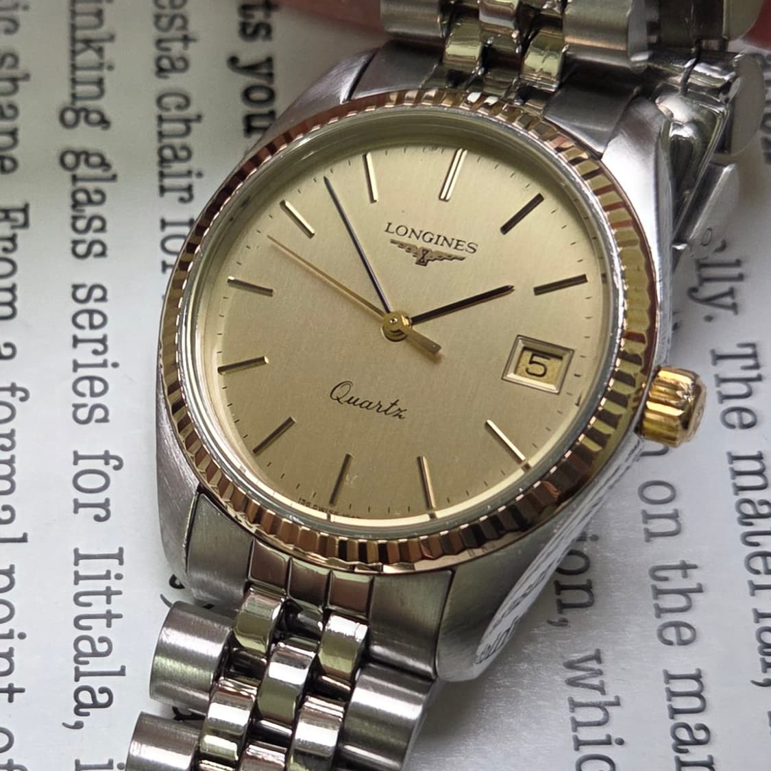 레어] 빈티지 론진 데이저스트 플루티드베젤 황금날개 쥬빌리줄 ver. 
 상품이미지10