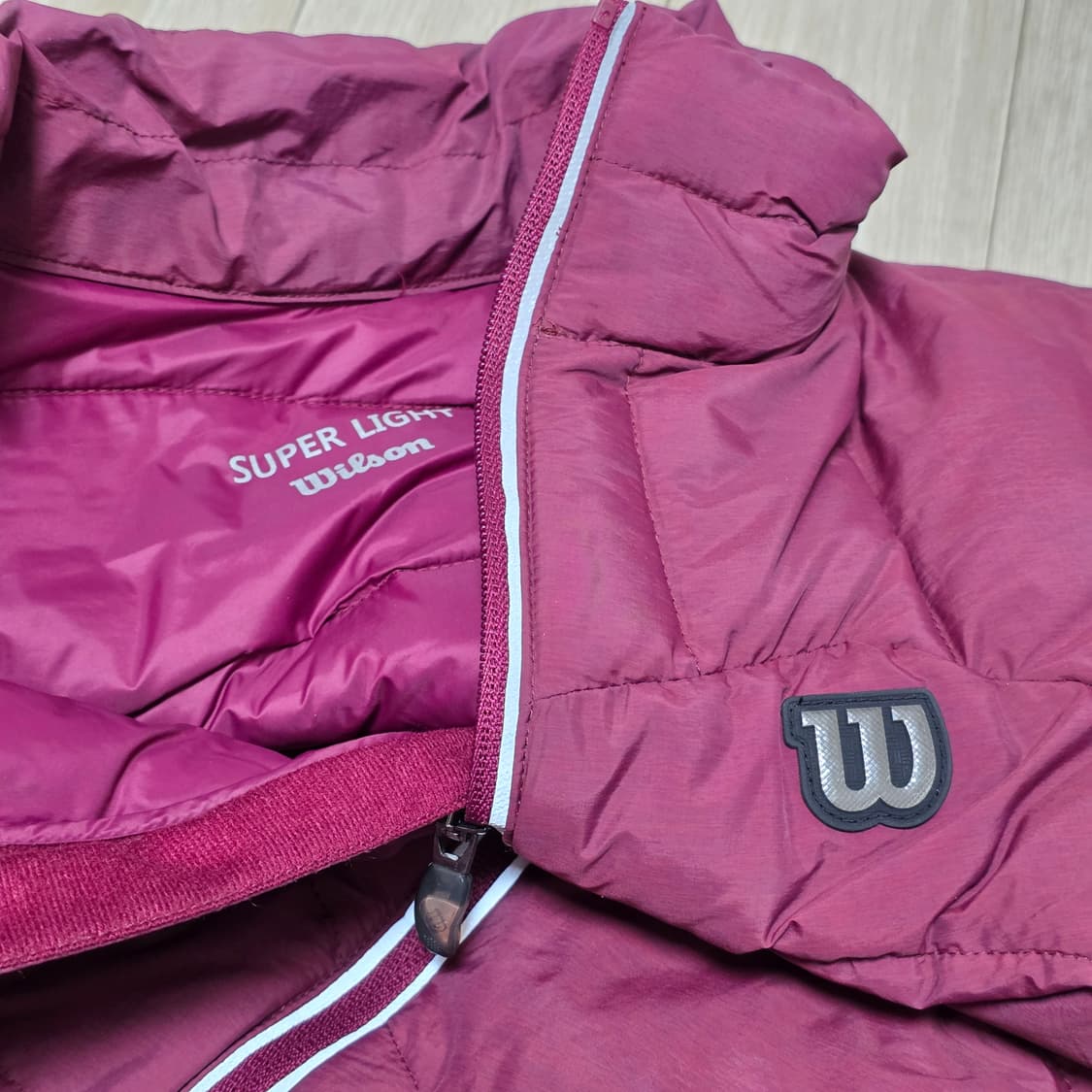 wilson 윌슨 버건디 여성 오리털 패딩점퍼 상품이미지3