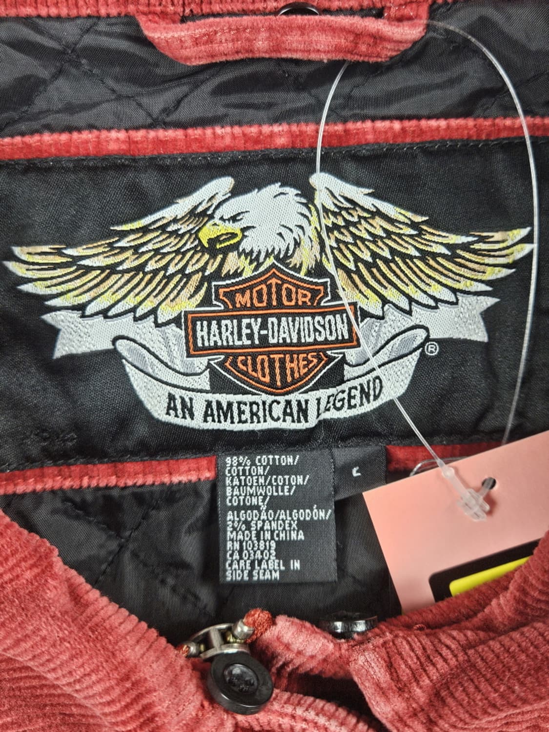 할리데이비슨 코듀로이 아플리케 커스텀 자켓 ( L ) / 10090 상품이미지7