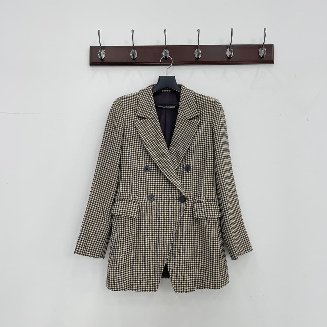 막스마라 체크 더블 블레이저 자켓 55-66 상품이미지1