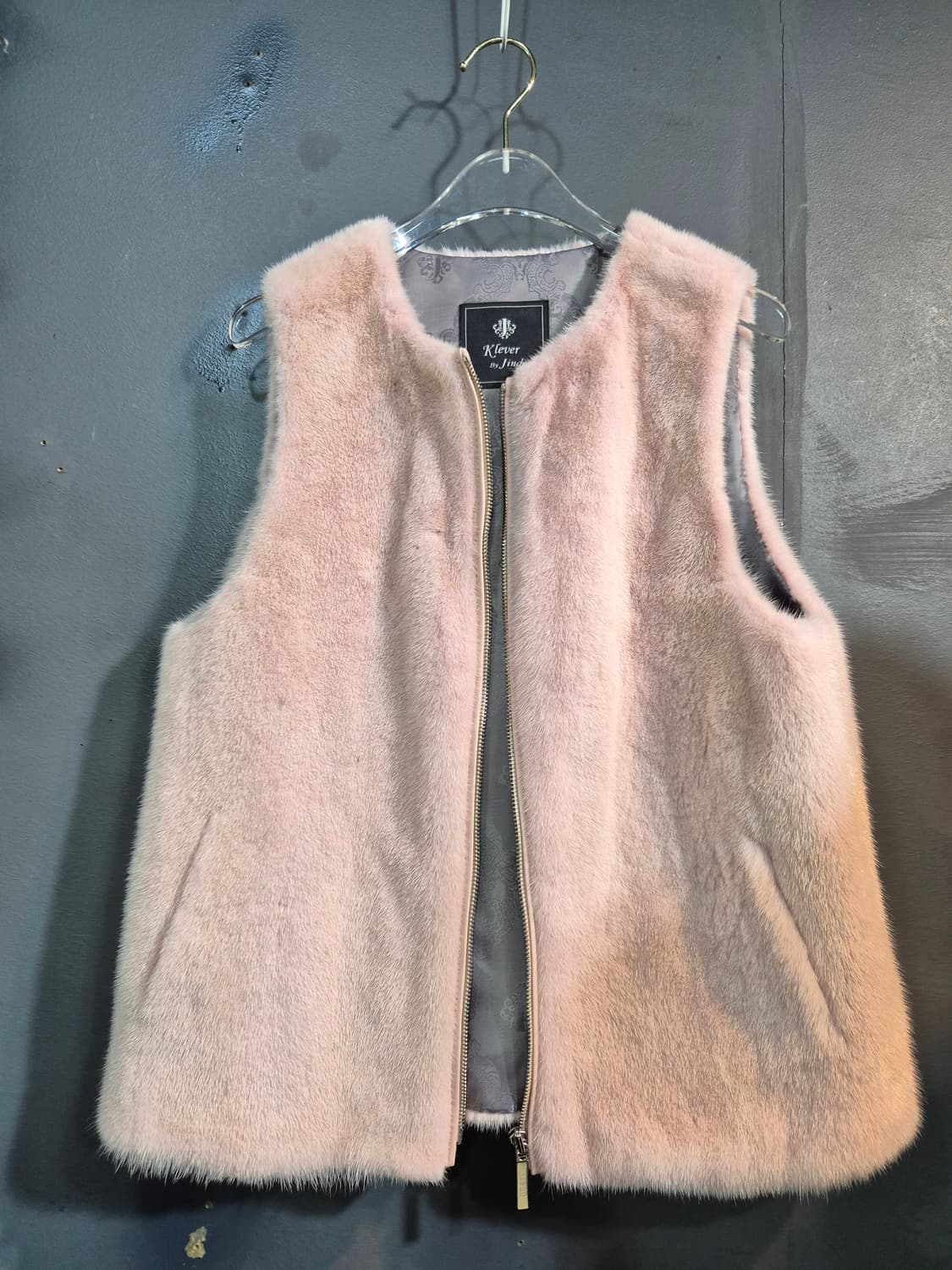 진도 K.lever끌레베 밍크 퍼 베스트 조끼 새상품 55 66 상품이미지4