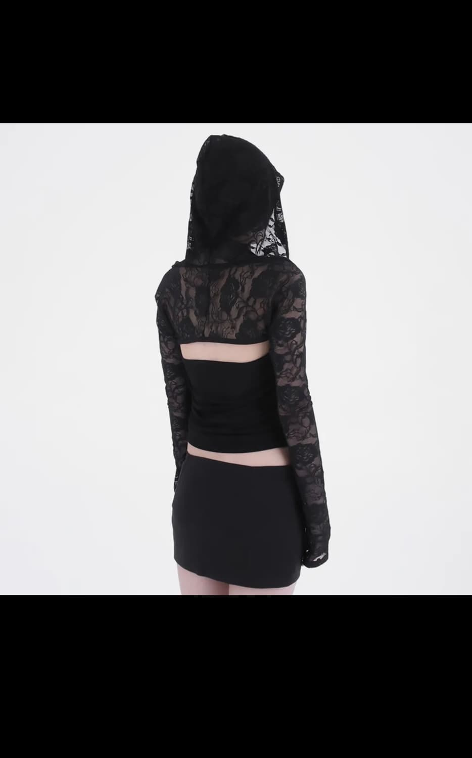 레이스 후디 볼레로 가디건 001 상품이미지2