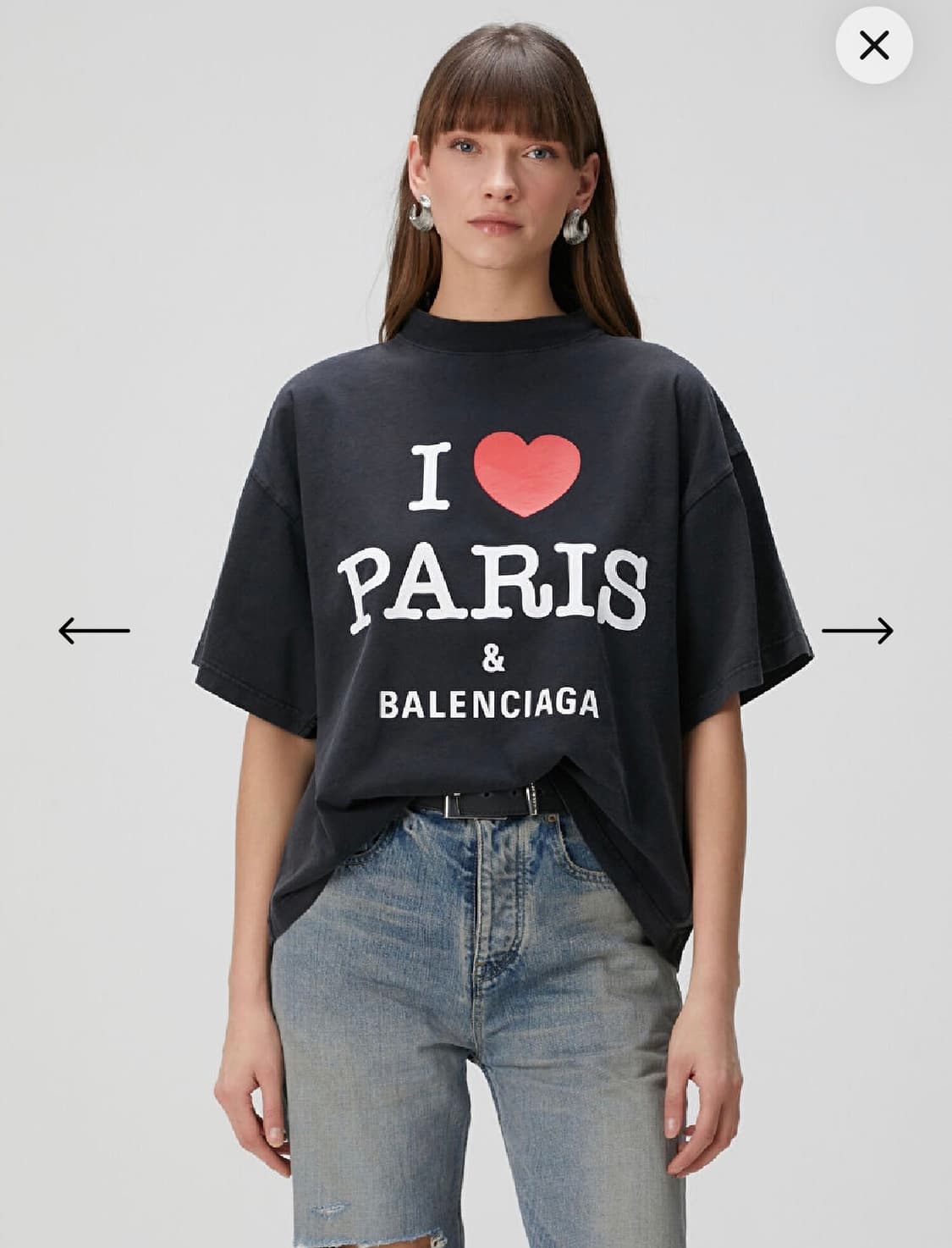 발렌시아가 티셔츠 3사이즈 상품이미지2