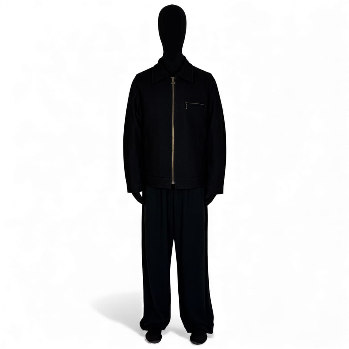 벤 데이비스 ben davis 칼라 넥 울 블루종 자켓 상품이미지1