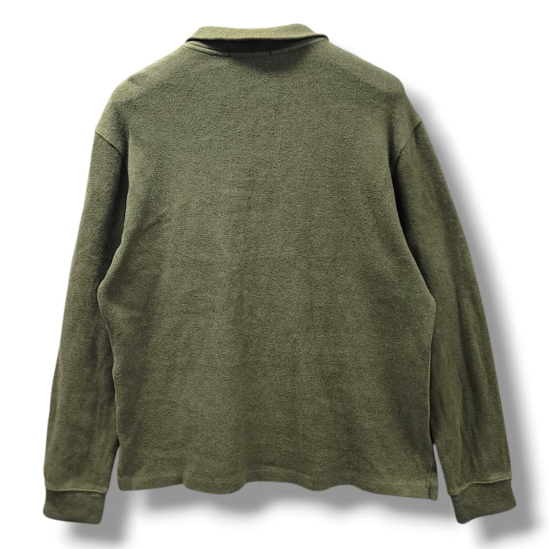 [L] 폴로 카키 코튼 하프 집업 스웨터 니트 상품이미지2