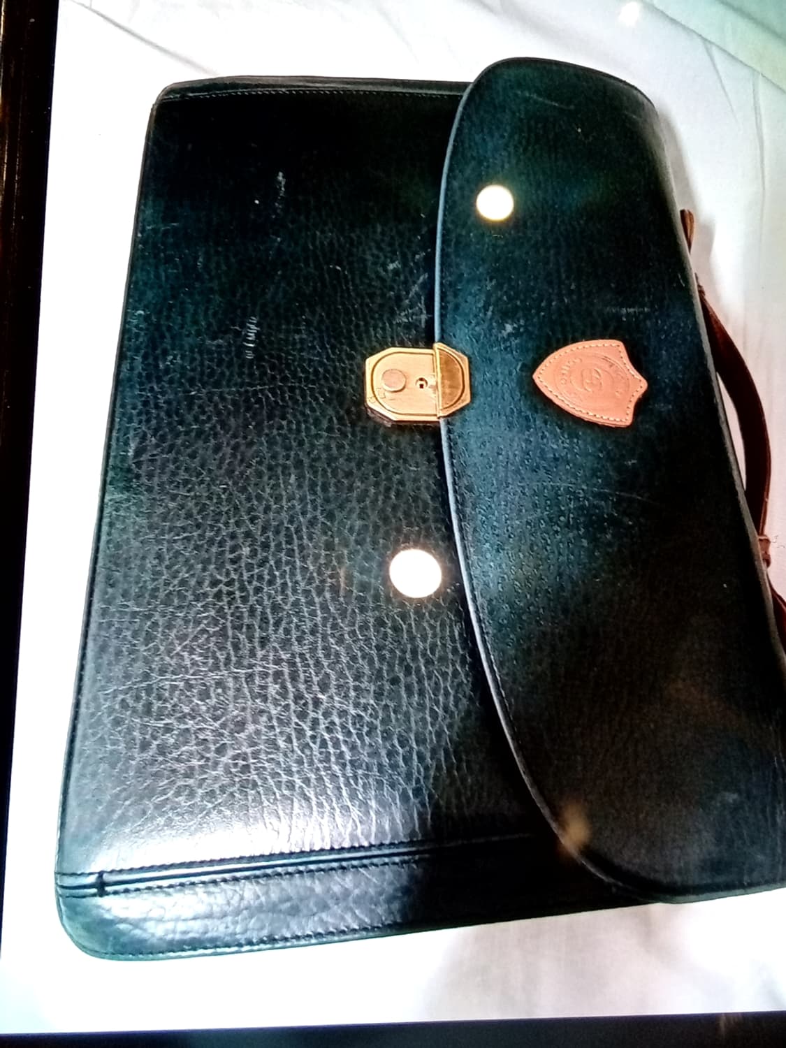 에스콰이아 클라식 브리프 케이스, 하드 레더 가방 상품이미지5