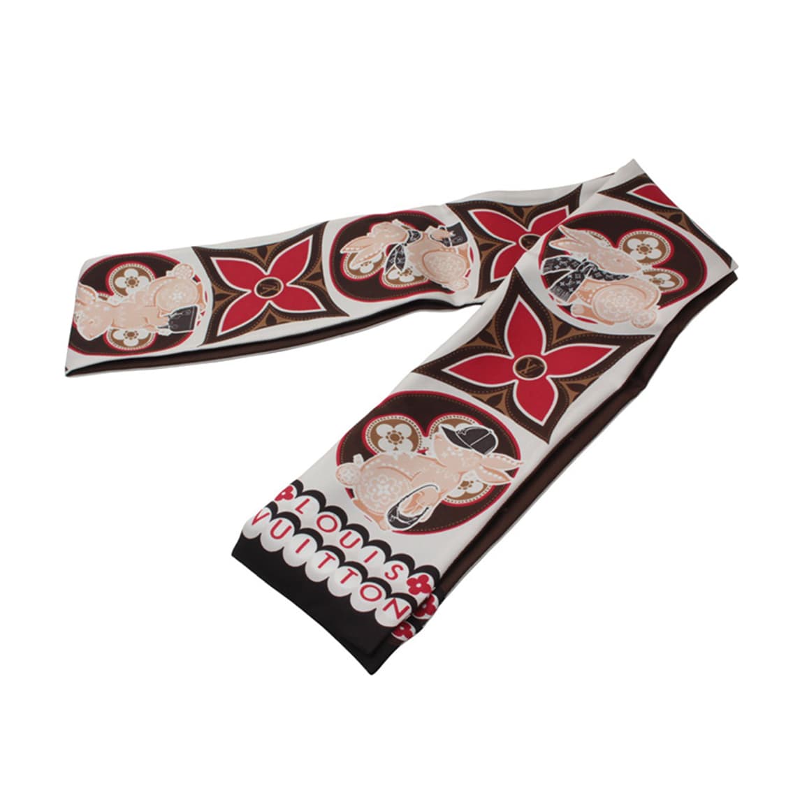 루이비통 브라운 모노그램 실크 방도 스카프 상품이미지2