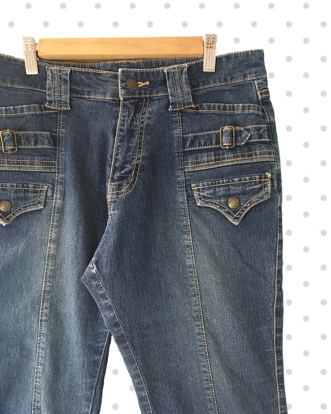 vintage pocket denim capri pants blue 상품이미지7