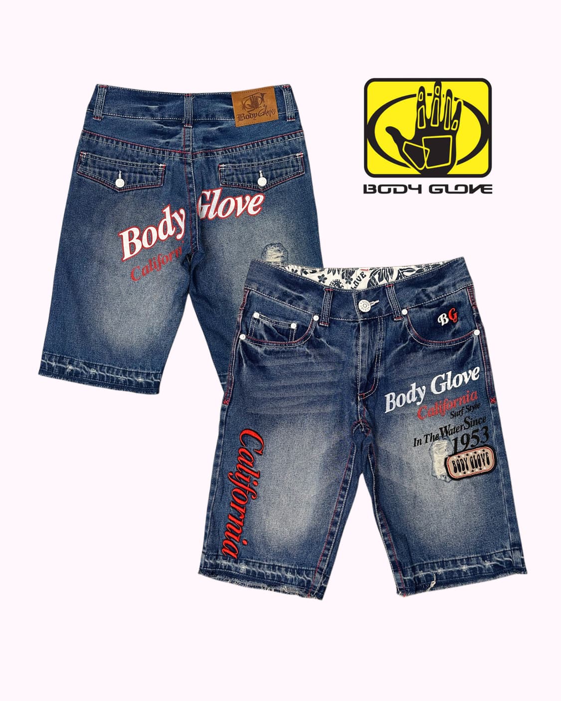 logo surfer denim shorts 상품이미지1