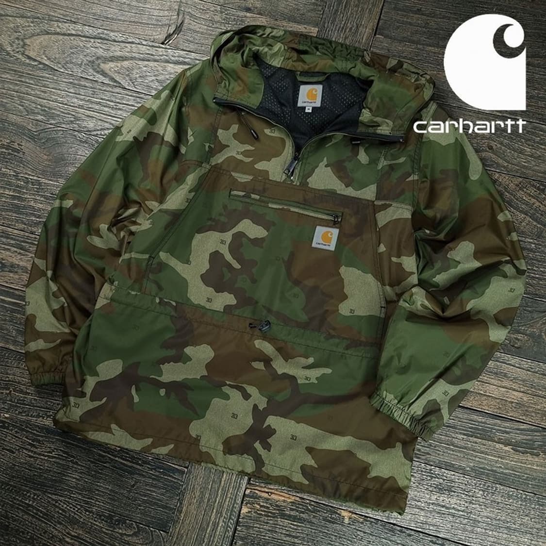 [칼하트] 카모 패턴 풀오버 후드 바람막이 아노락 자켓 M19699 상품이미지1