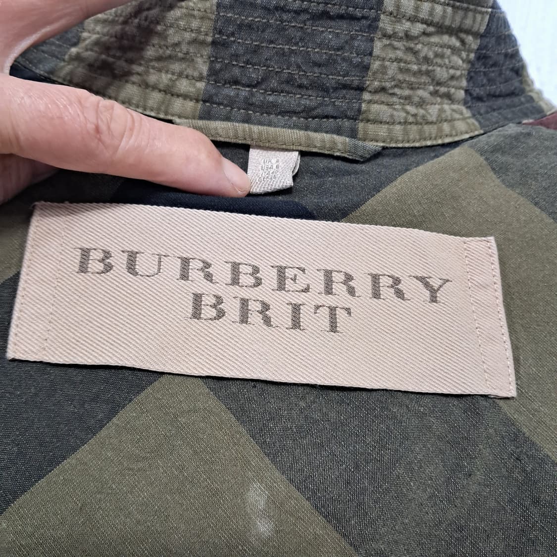 버버리 브릿 체크 더블 트렌치코트 UK8 66 상품이미지6