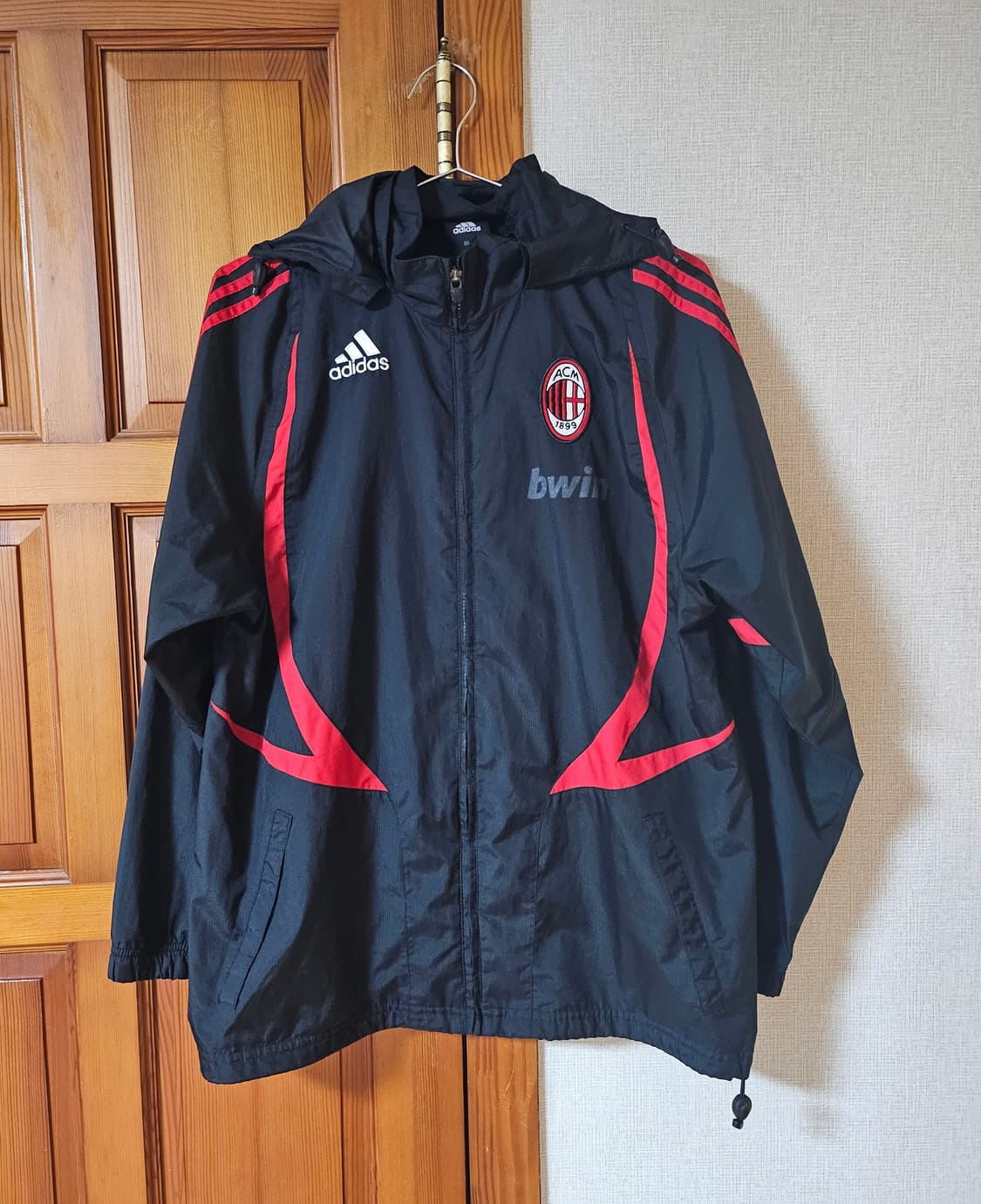 아디다스 AC밀란 바람막이 블랙 95 (실측100) 상품이미지1