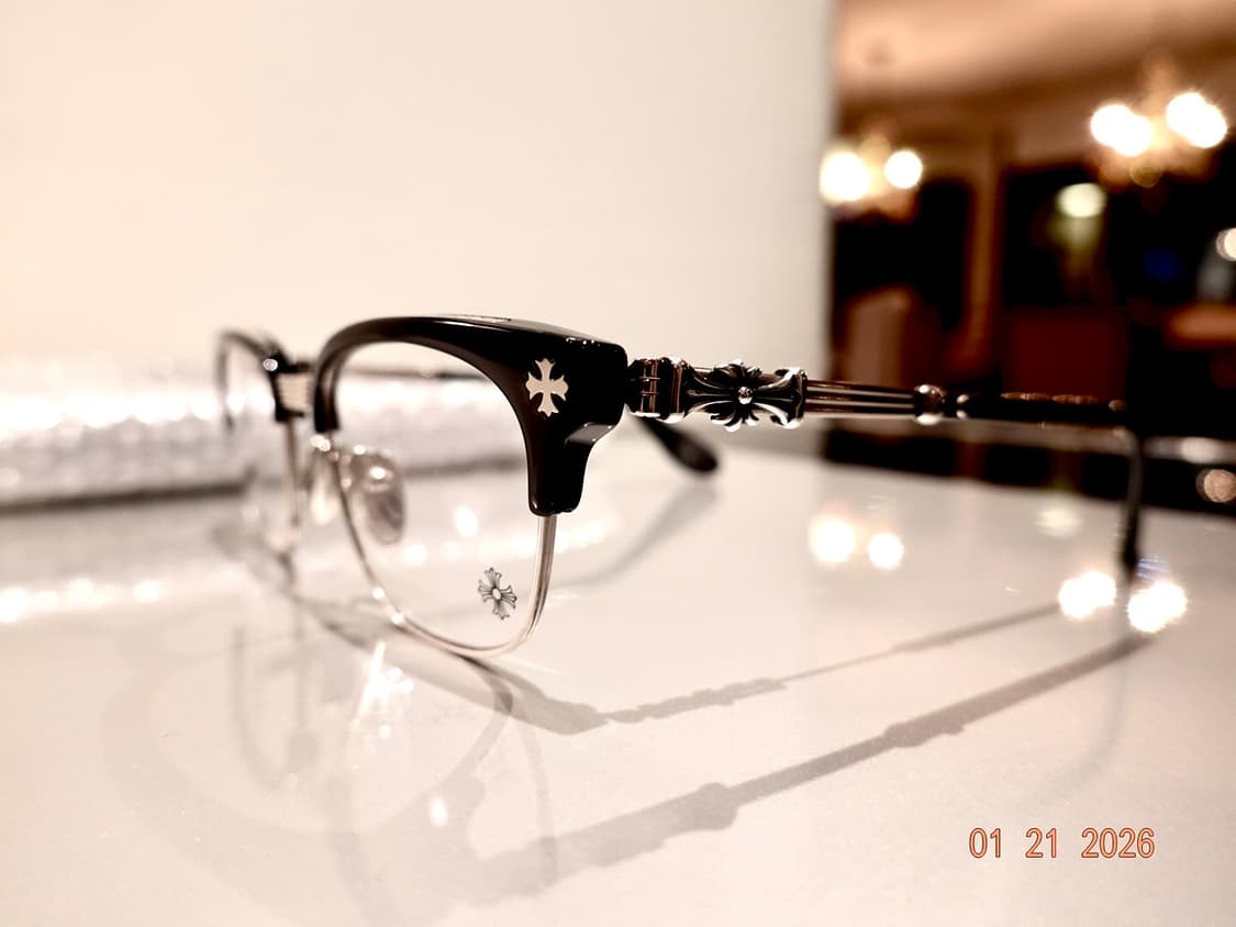 크롬하츠 보넨노이슈어2 블랙/브러쉬드 실버 안경 상품이미지6