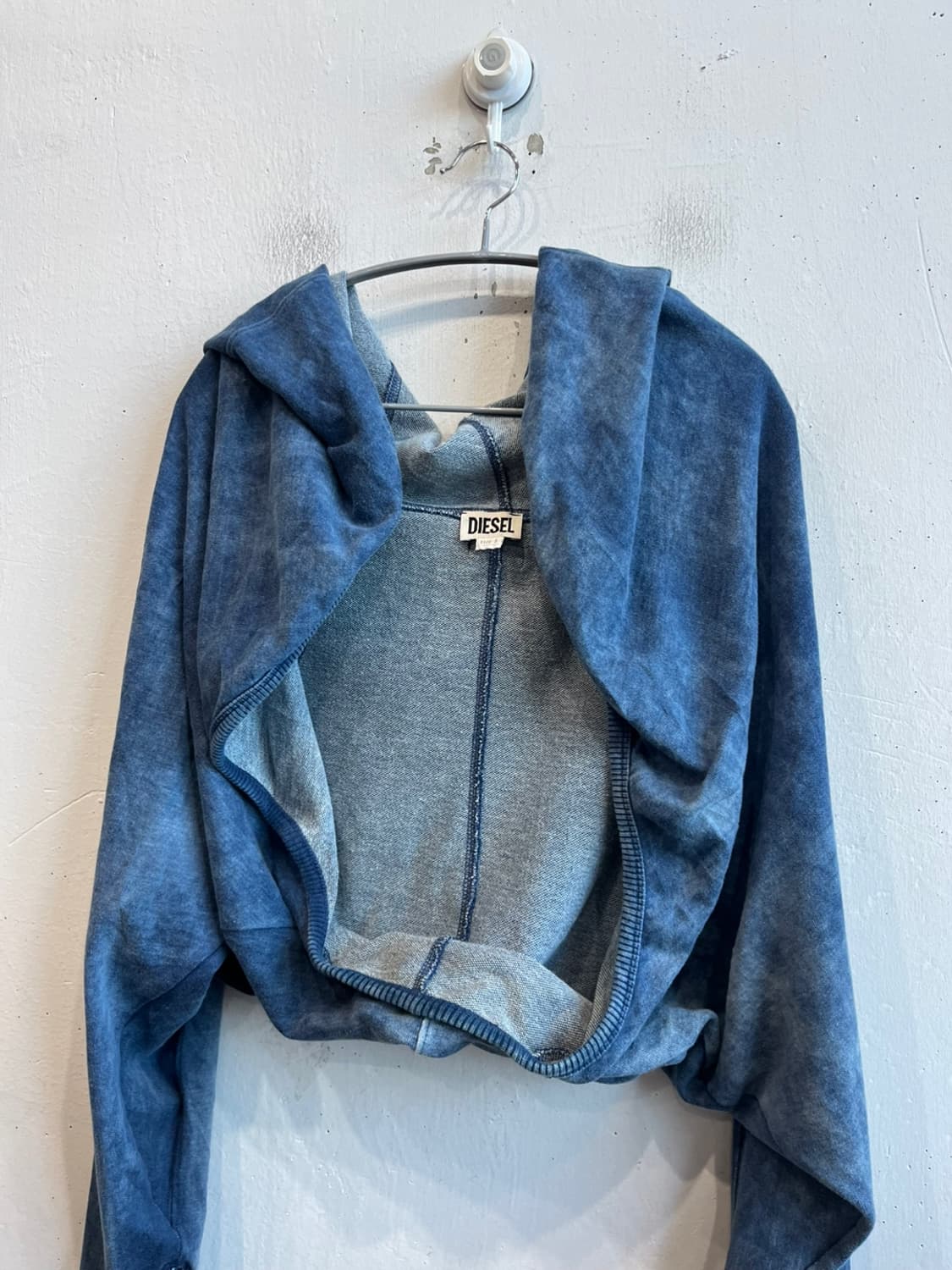 DIESEL 크롭 후드 볼레로 가디건 상품이미지3