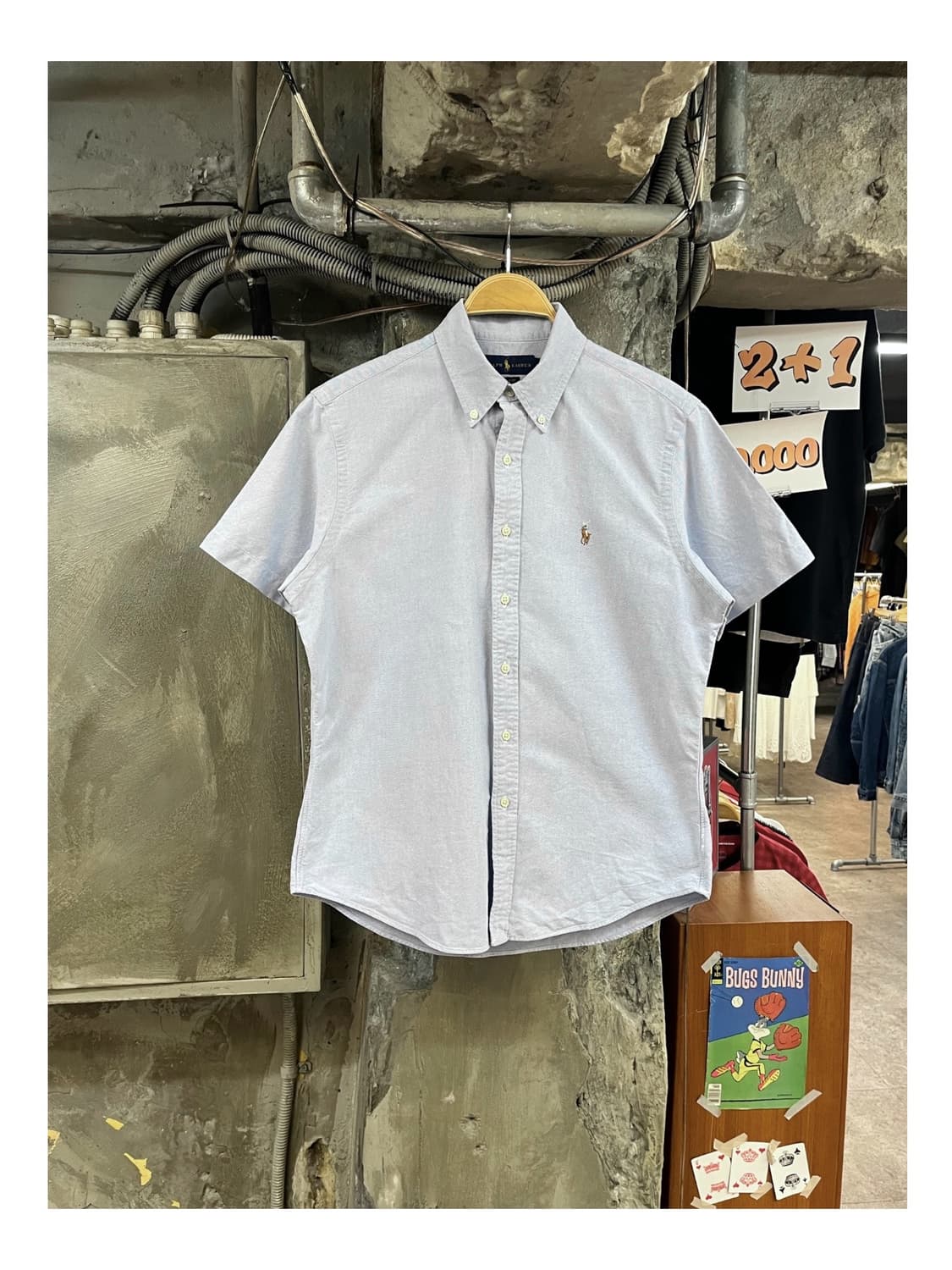 폴로 랄프로렌 반팔 셔츠 스카이블루 M #csz3850 상품이미지1