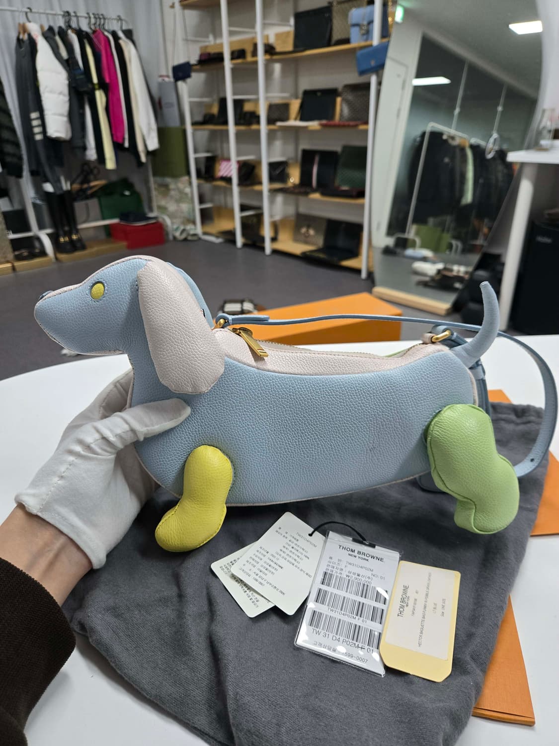 [40%할인]톰브라운 투톤 헥터백 상품이미지3