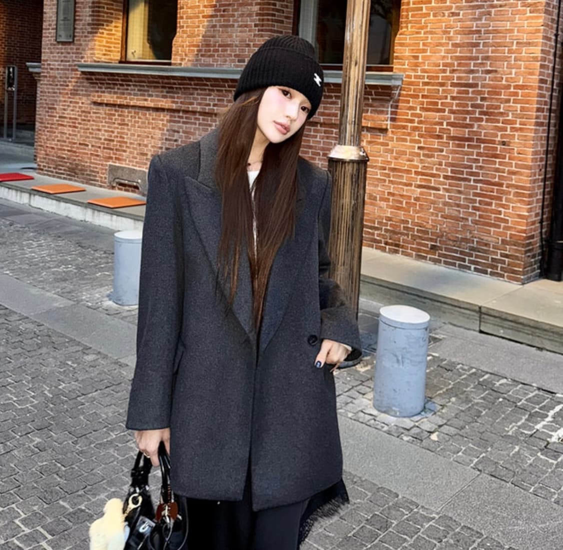 Marie 마리메이드 울 싱글 하프자켓 상품이미지1