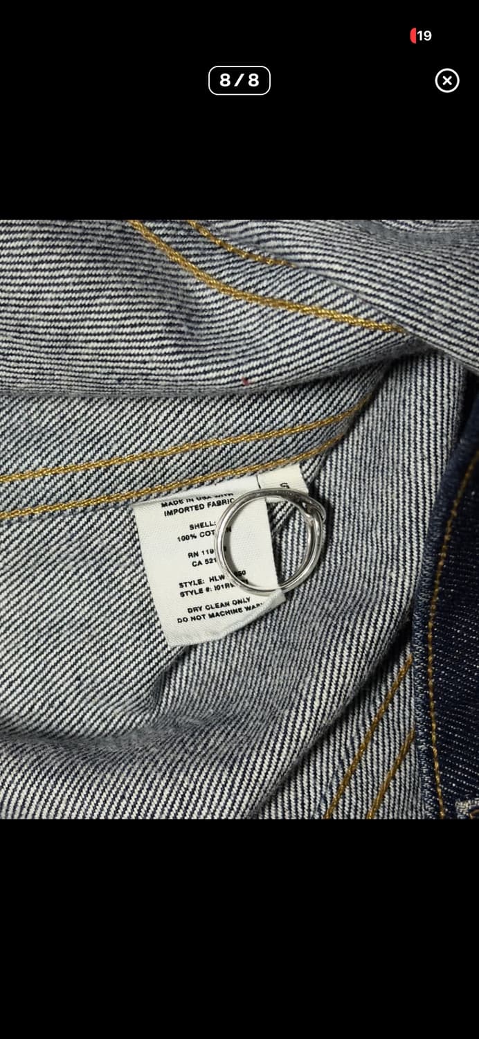 Helmut lang Re-Edition Red striped Denim 상품이미지8