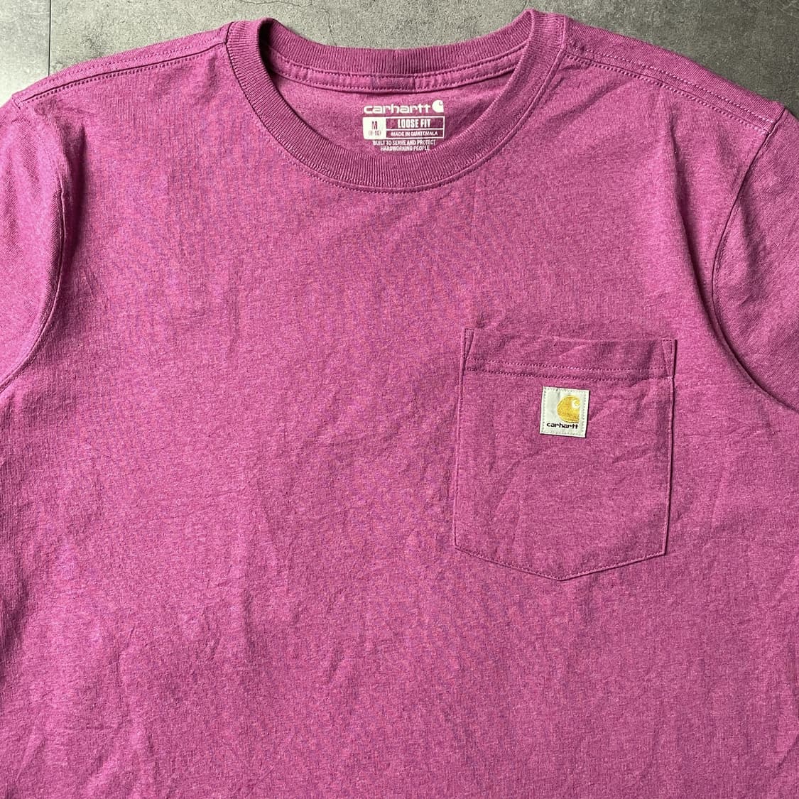 CARHARTT 칼하트K87 핑크 포켓 반팔티셔츠 A01127 상품이미지3