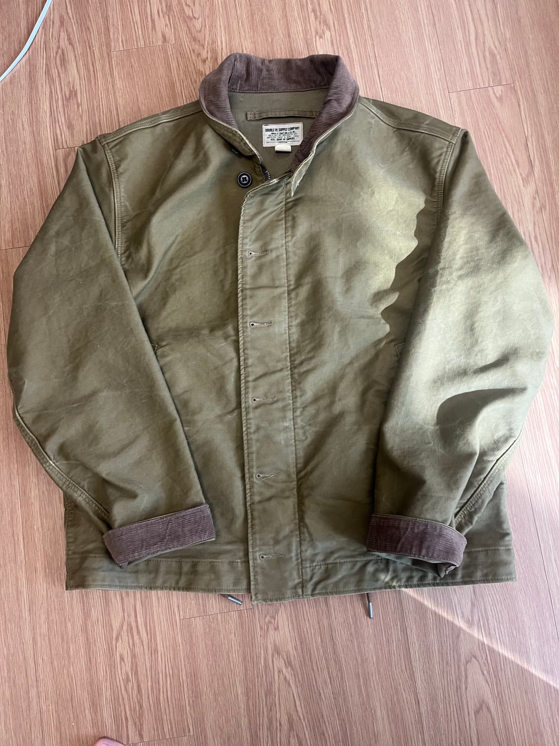 RRL 덱자켓 카키 드랩 L사이즈 상품이미지1