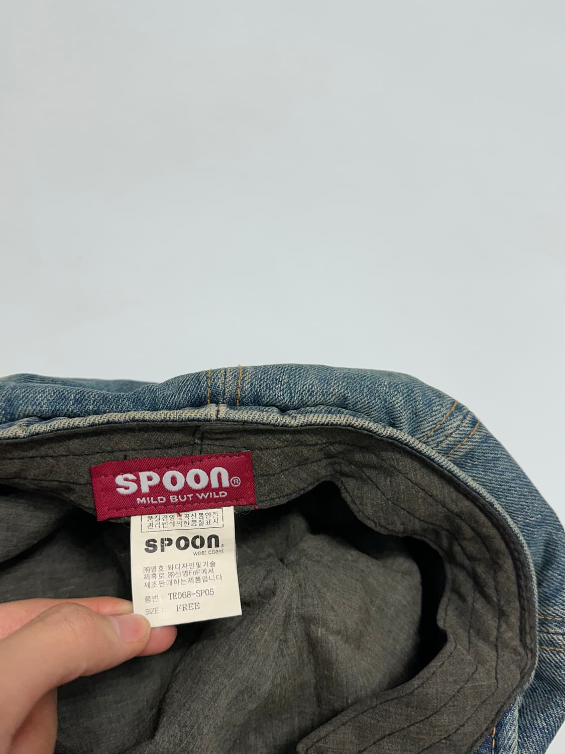 Spoon y2k 데님 뉴스보이캡 빵모자 빈티지 와투케 상품이미지8