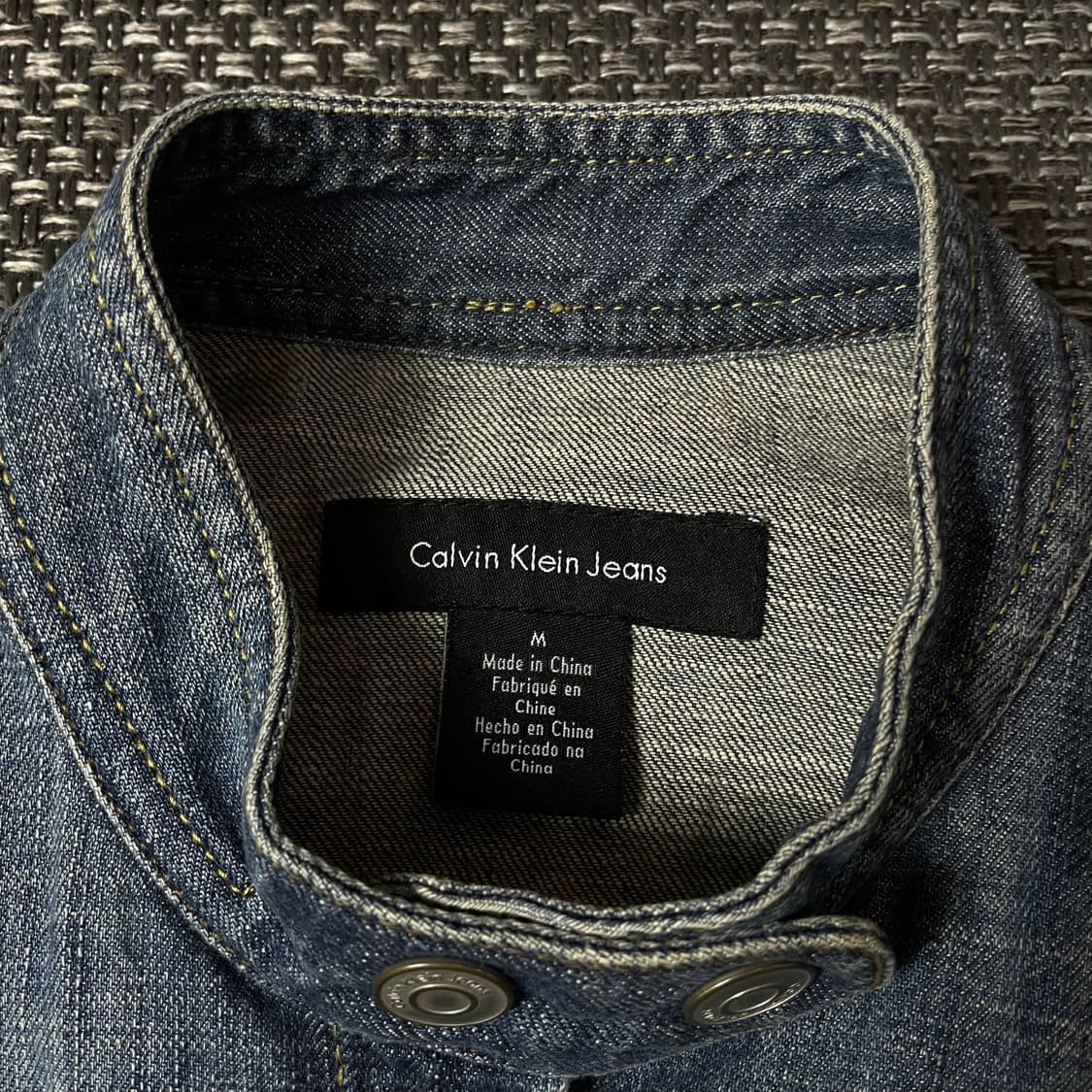 캘빈클라인 중청 투포켓 데님 자켓 M 상품이미지4