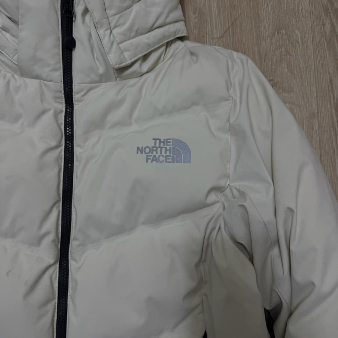 노스페이스 드라이벤트 화이트 구스다운 후드 패딩 XL/100 상품이미지3