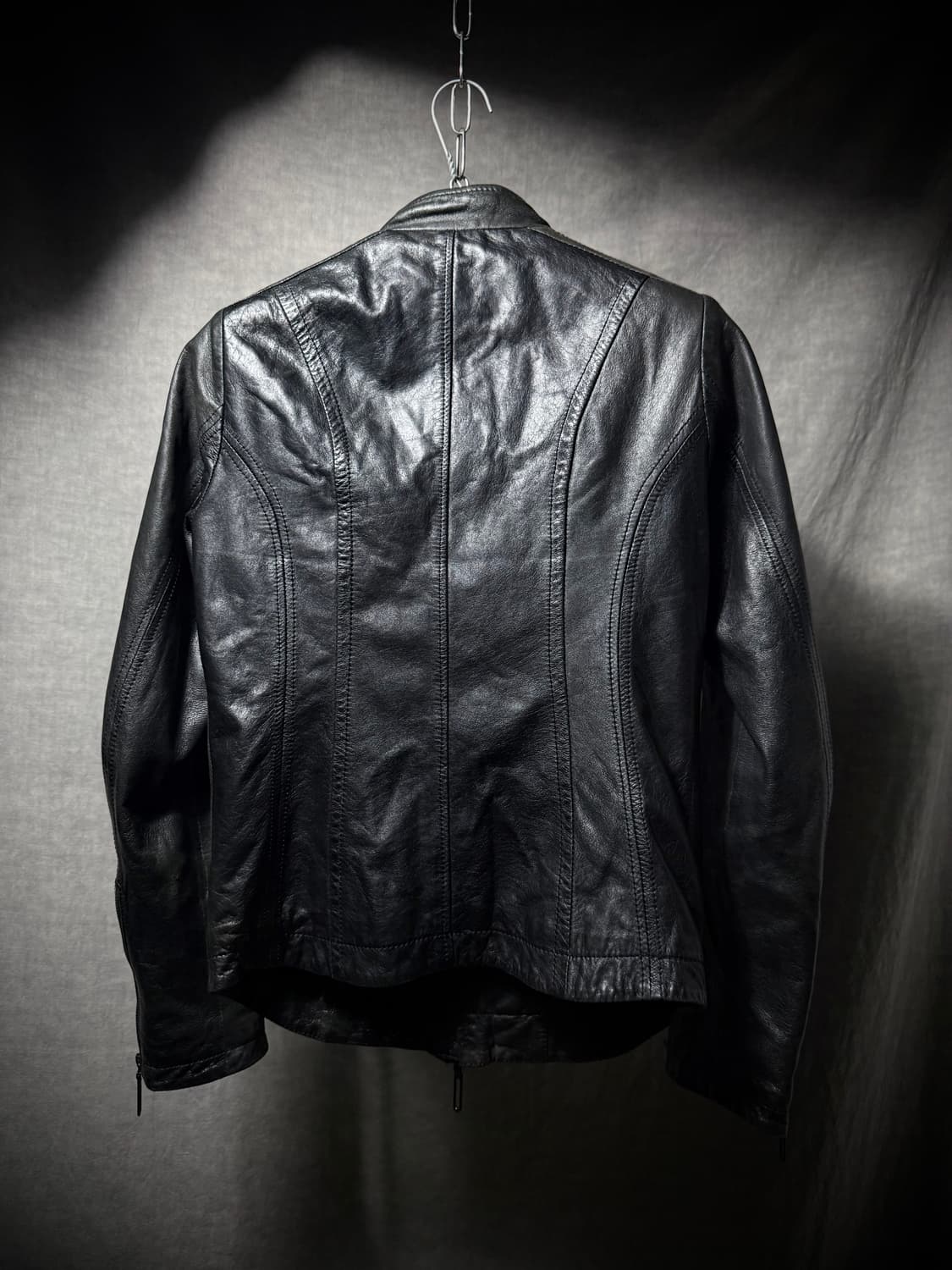 Galaabend riri Zip Leather Jacker 상품이미지8