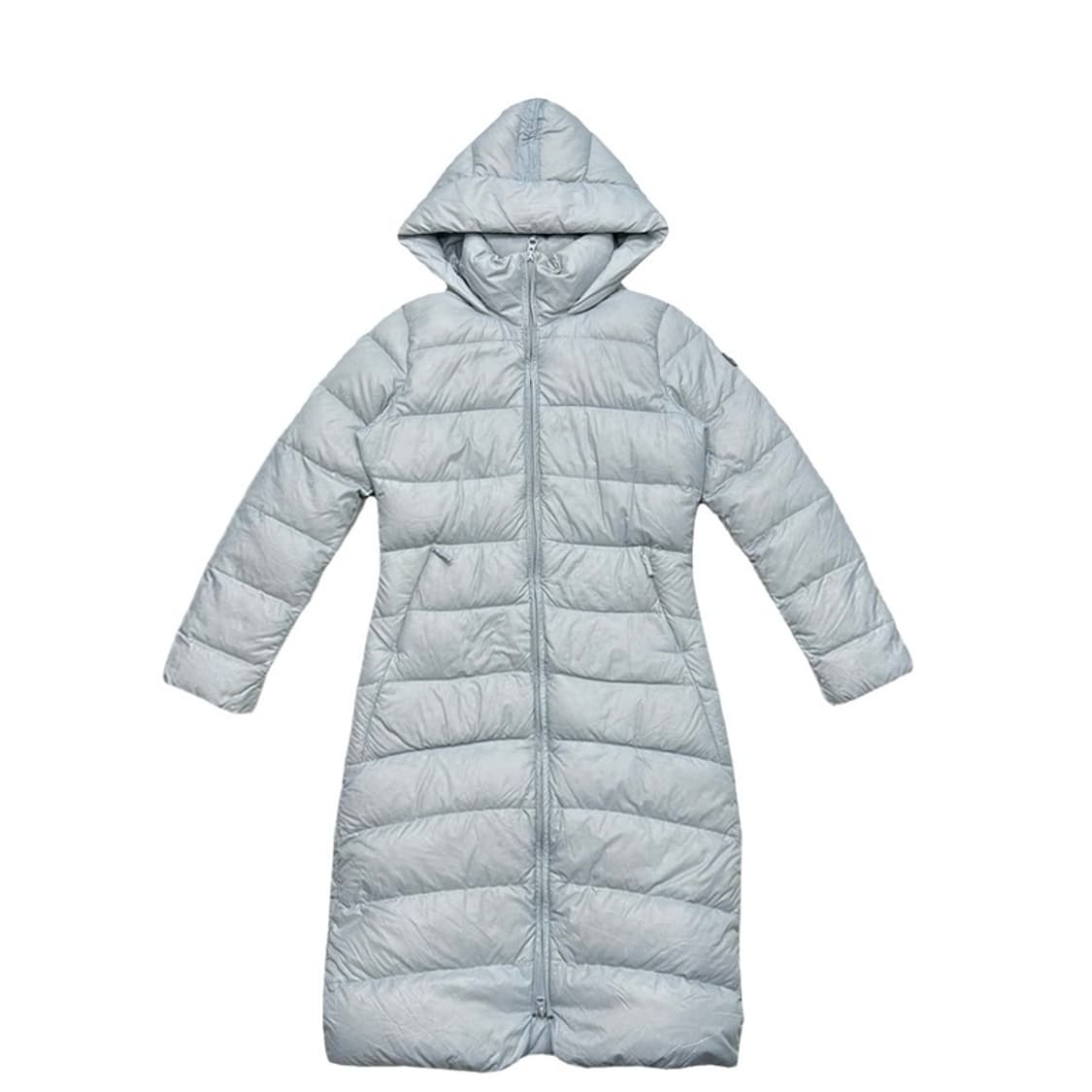 노스페이스 우먼즈 경량 덕다운 롱패딩 라이트블루 85 상품이미지1