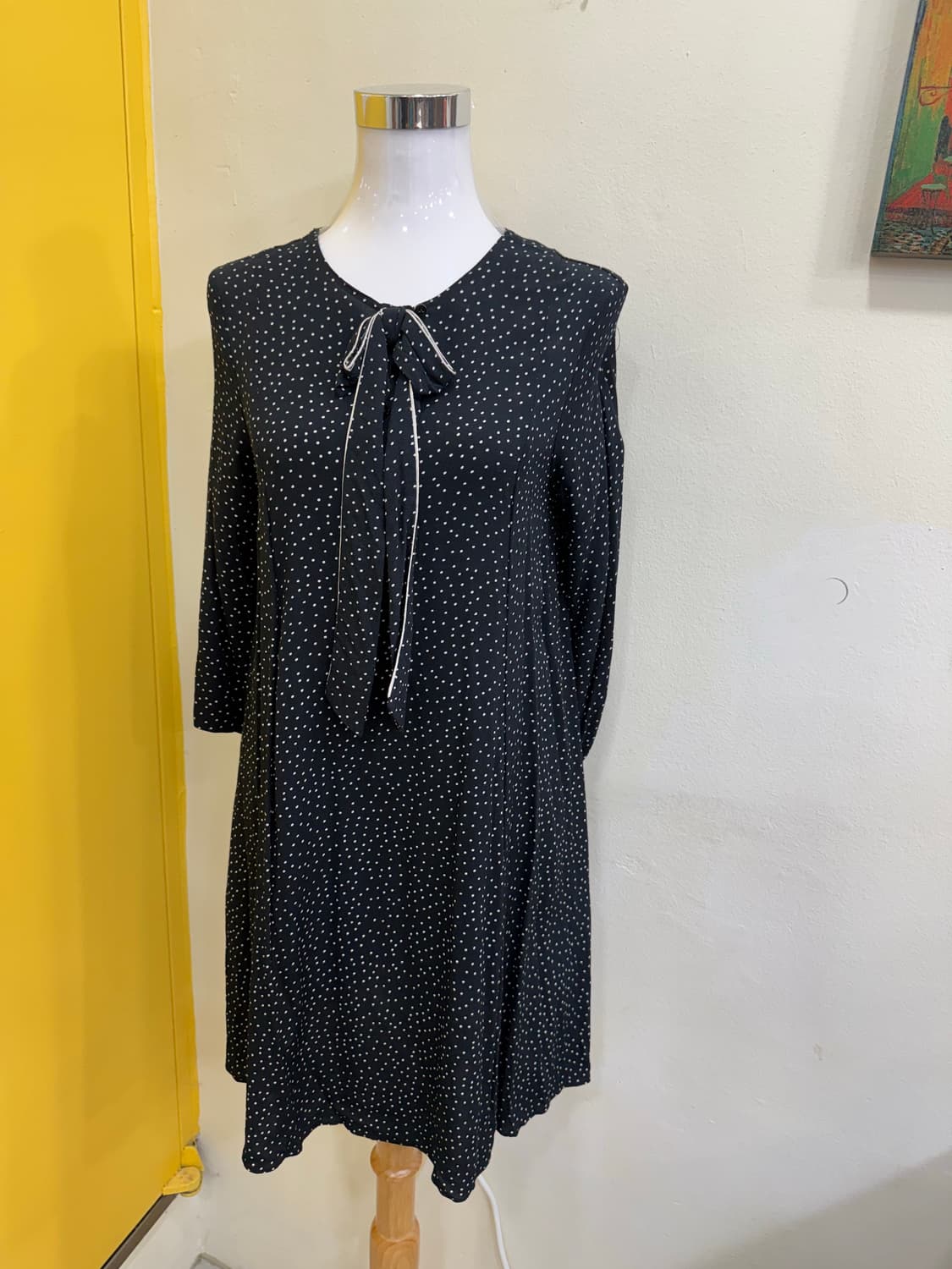 ZARA BASIC 도트 리본 원피스  상품이미지2