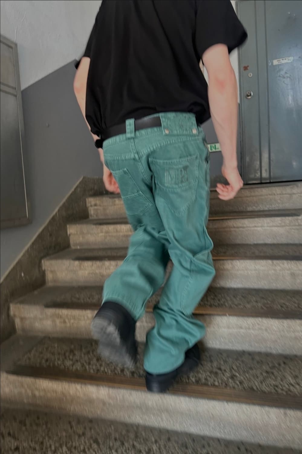 [L] 플라스틱프로덕트 카프 팬츠 에메랄드 Mpa Calf Pocket 상품이미지1