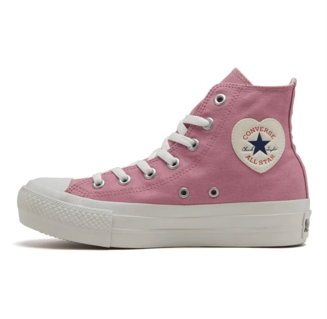 컨버스 플랫폼 하트패치 하이 오키드핑크 235 상품이미지1