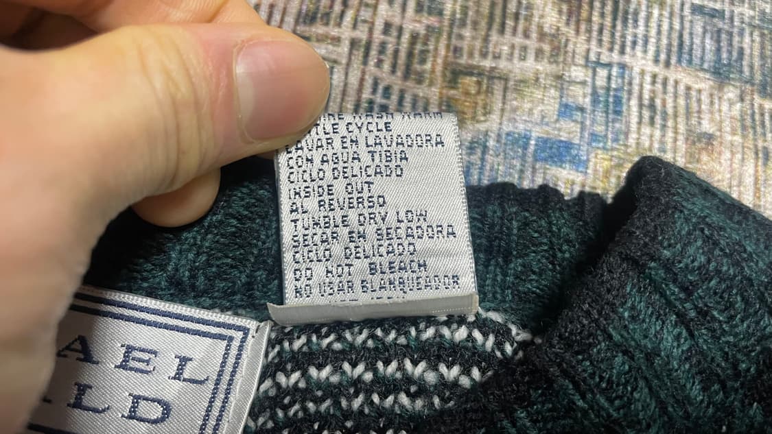 USA 90s 미국 빈티지 페어아일 노르딕 올드스쿨 니트 스웨터 M 상품이미지6