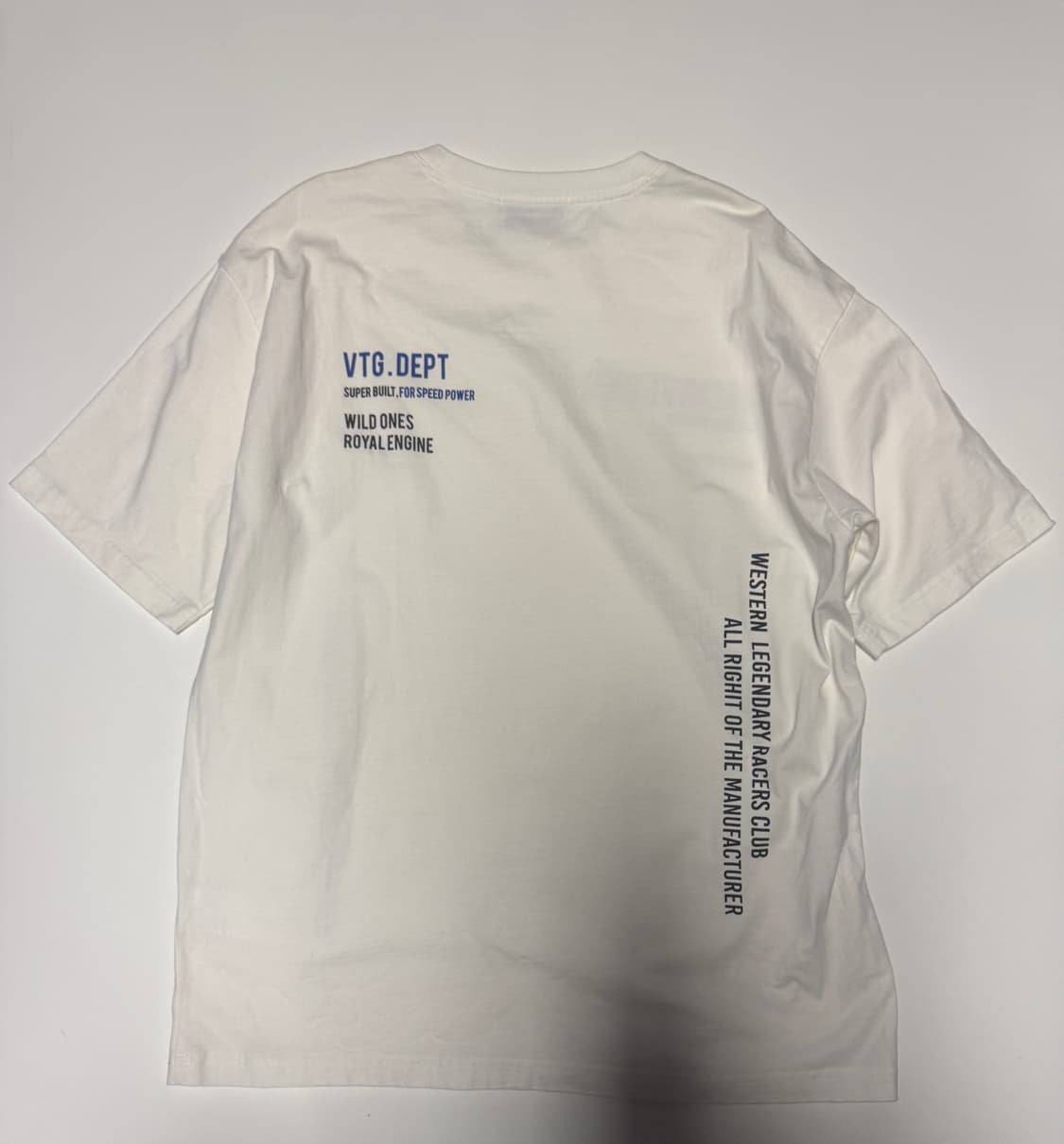 버커루 루즈 핏 빈티지 스펠로고 반팔 티셔츠 XL 화이트 상품이미지2
