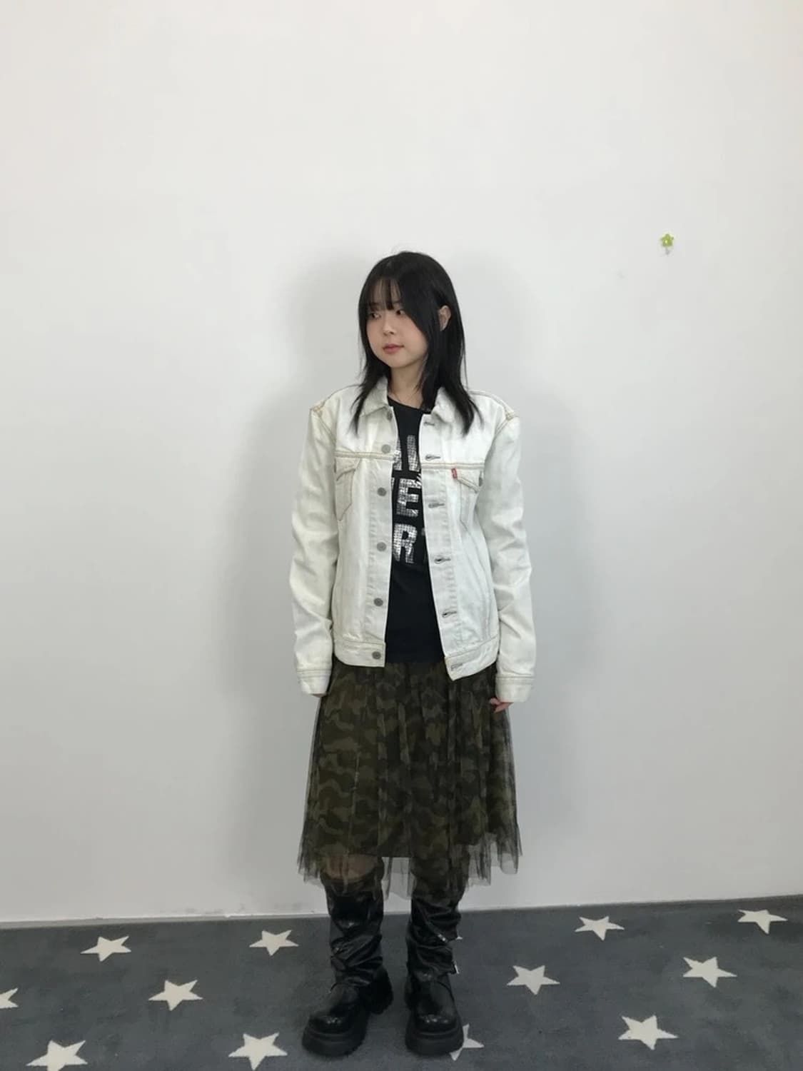 Levi's White Denim Trucker Jacket 상품이미지1