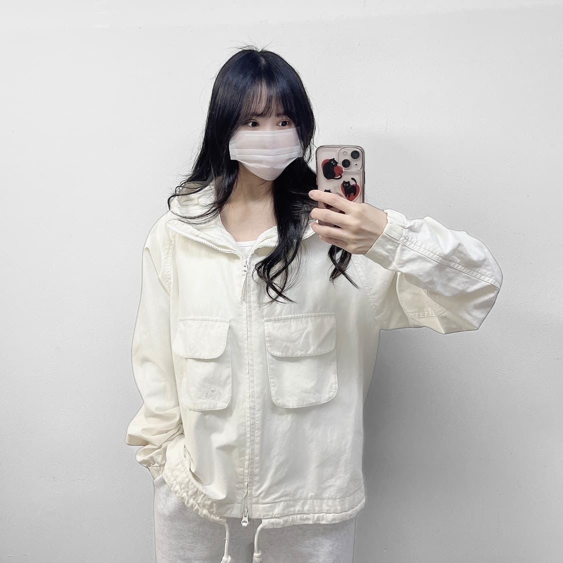 마리떼프랑소와저버 오버 포켓 자켓 아이보리 상품이미지1