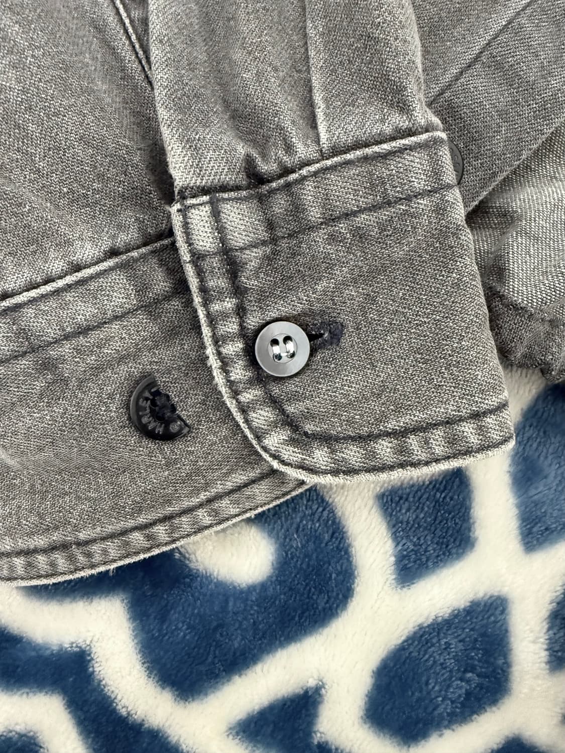 빈티지) 커스텀 크롭 할리 데이비슨 데님 셔츠 남방 유이브 상품이미지4