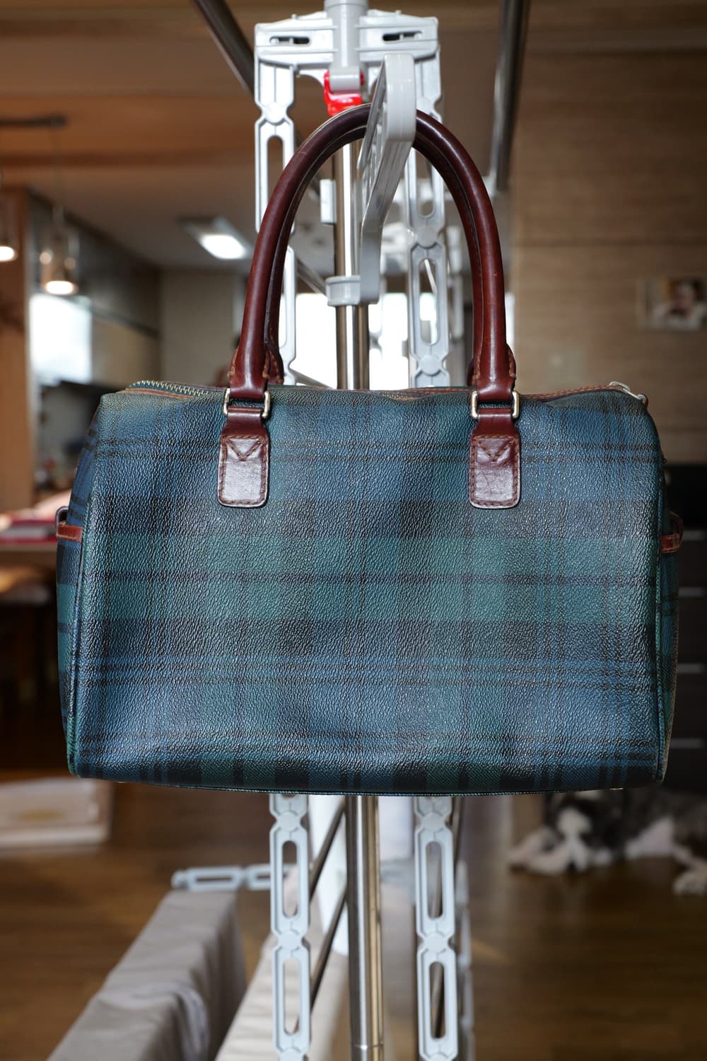 폴로 랄프로렌 타탄 체크 미니 보스턴백 상품이미지5