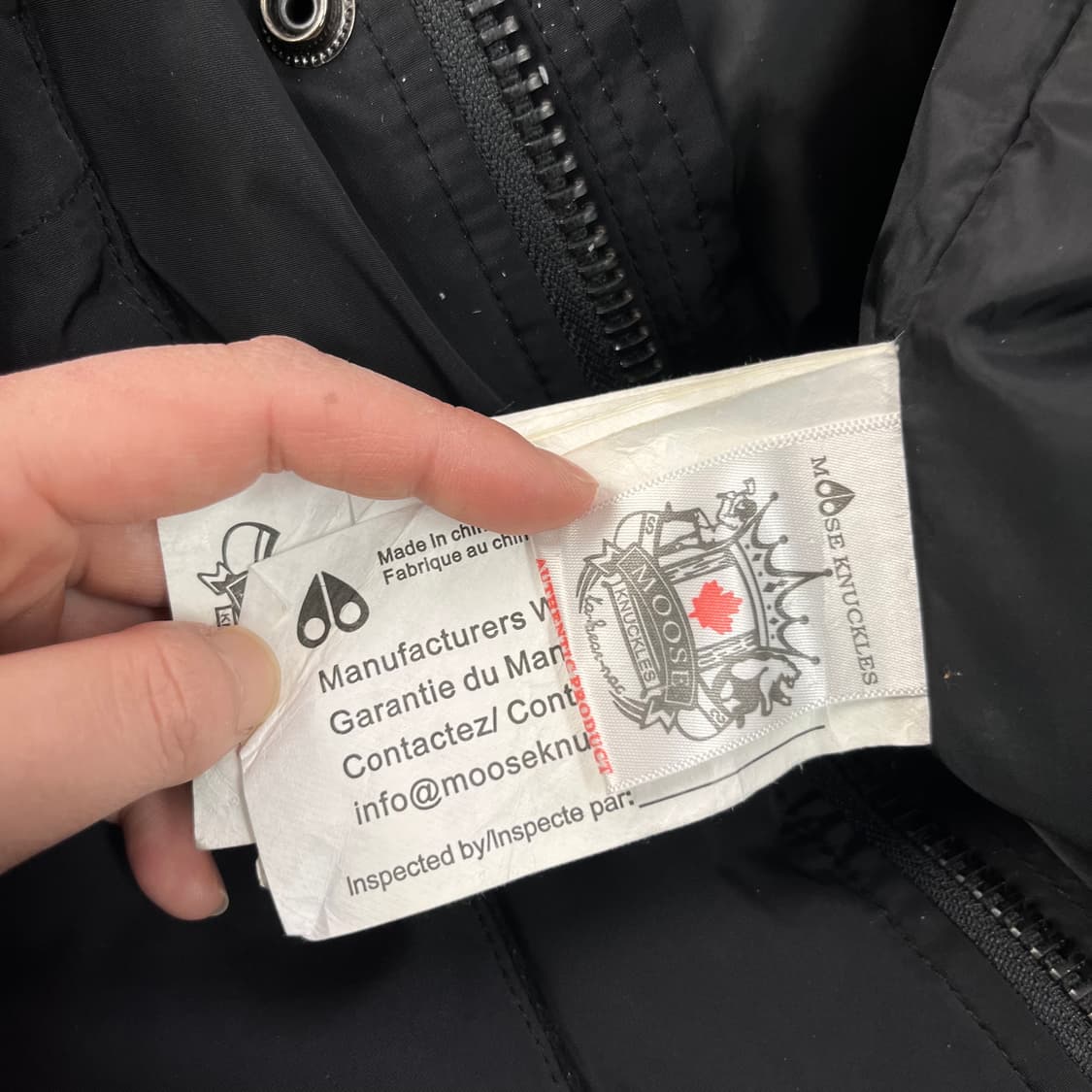 100 무스너클 스틸링 블랙 폭스퍼 구스다운 롱패딩 상품이미지9