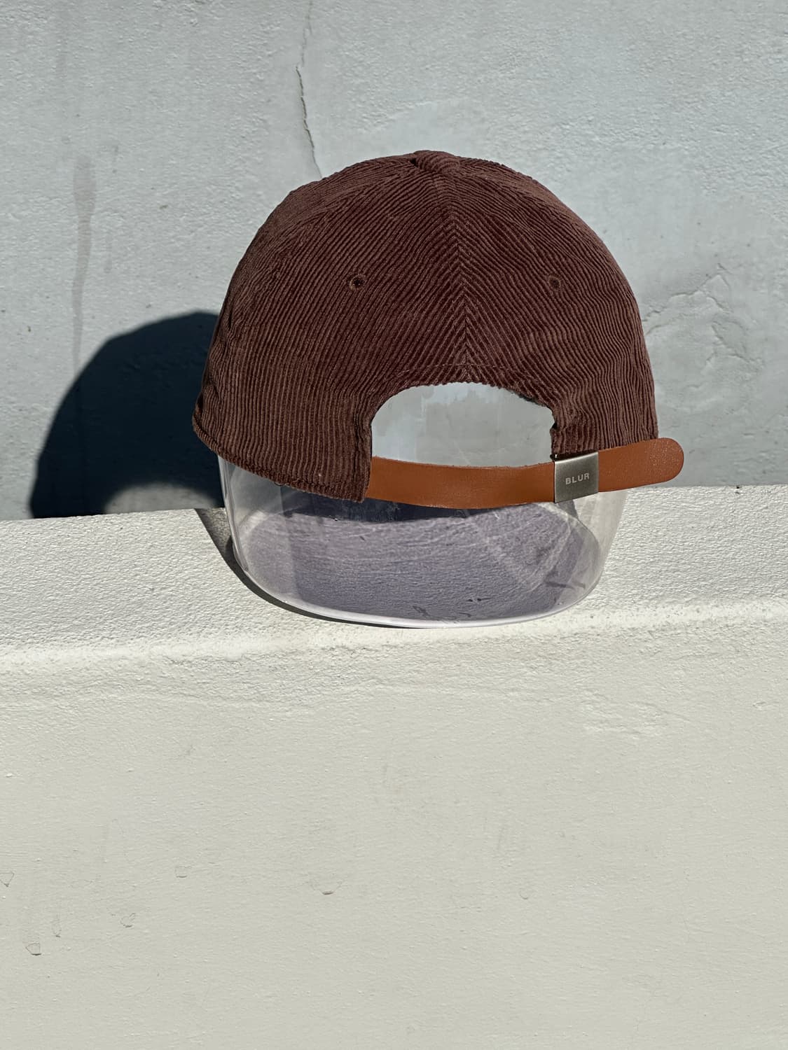 [F] Blur 블러 로고 브라운 코듀로이 볼캡 모자 상품이미지4