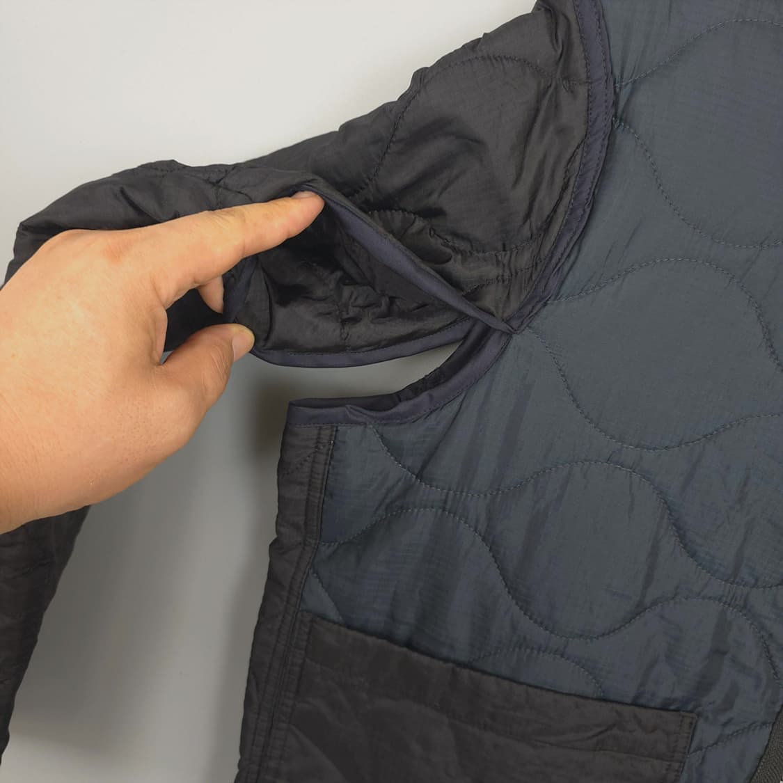 다즈니룸 ROOM M-65 스타일 퀄팅 자켓 네이비 SIZE 1 상품이미지3