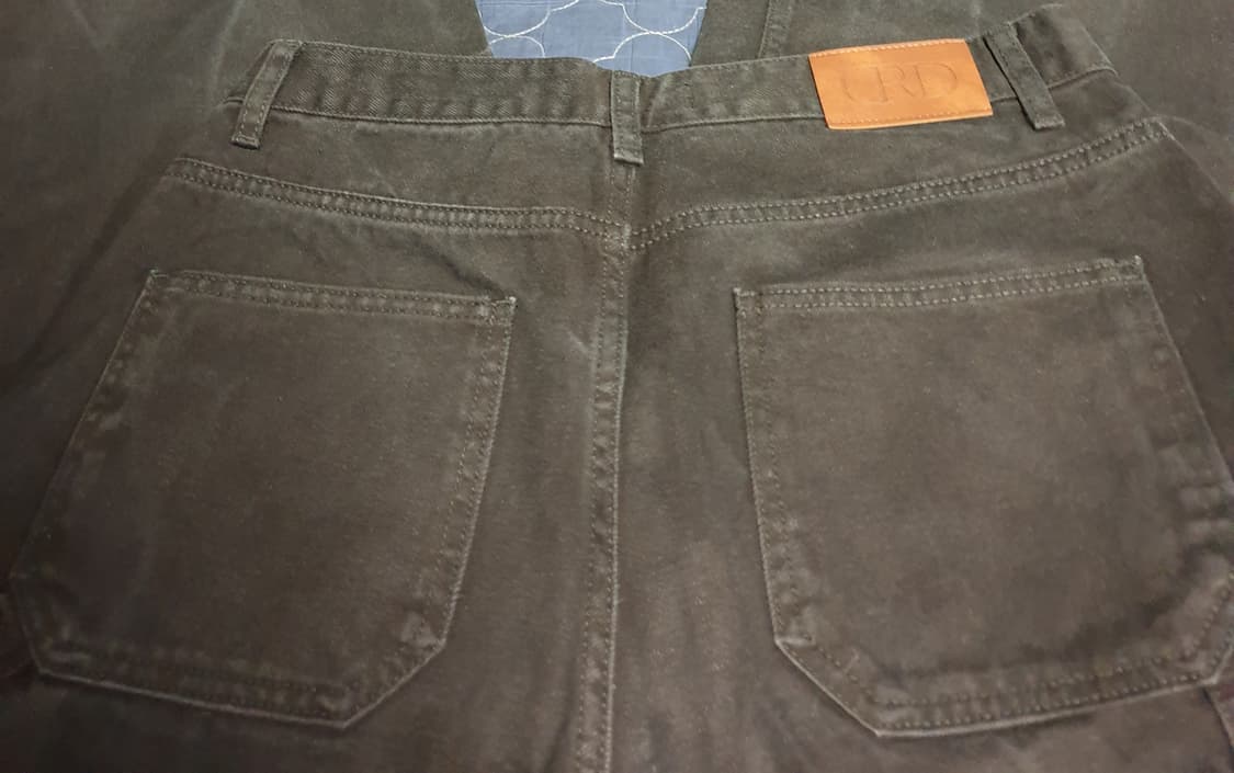 (숏버전) CORE DE 사이드 더블포켓 워시드 카펜터 데님팬츠 흑청 L 상품이미지6