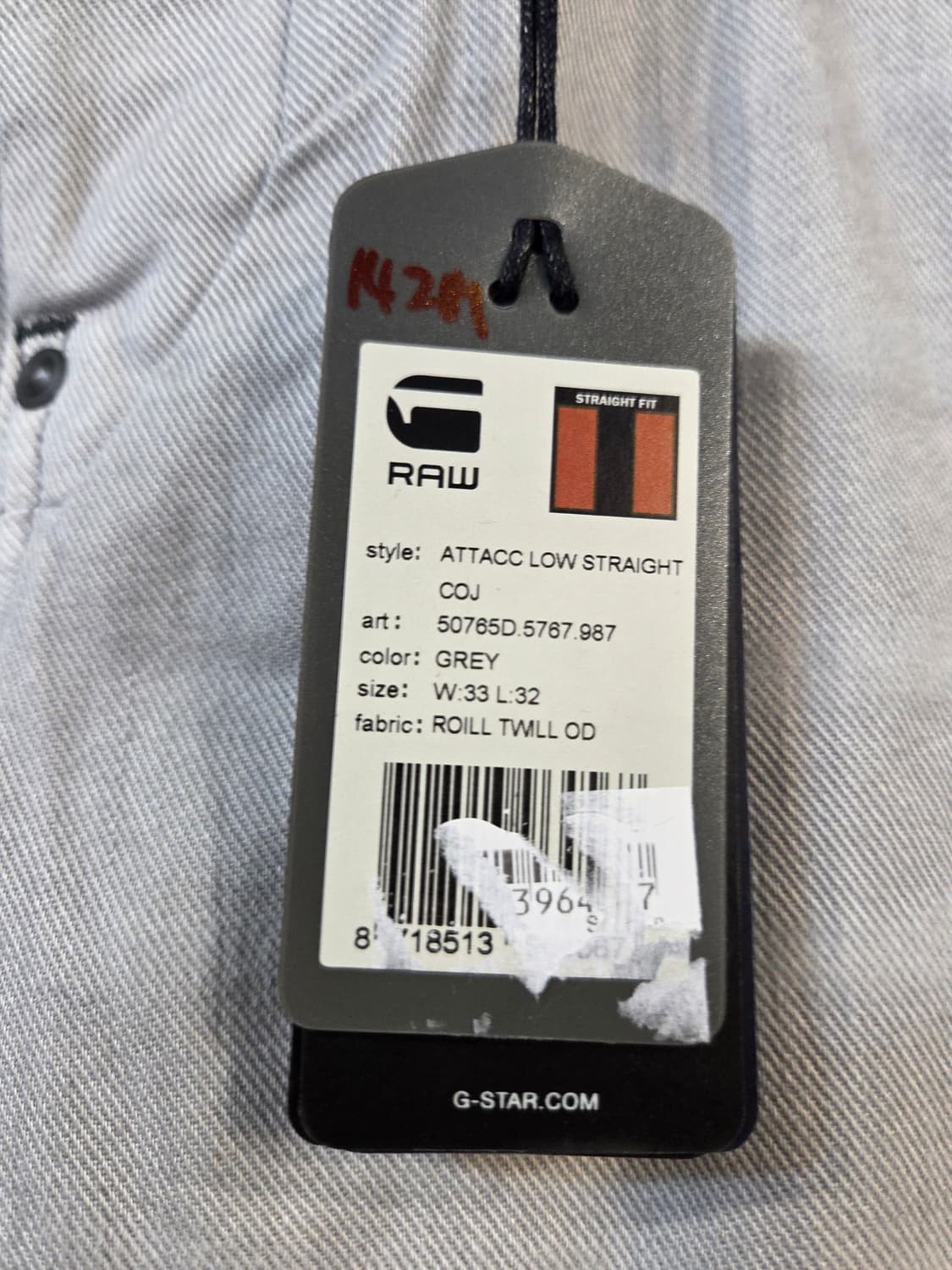 G-Star RAW 연청 데님 바지(W33/L32) 상품이미지7