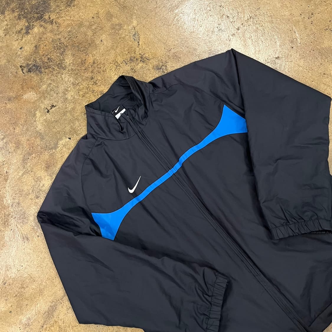 [정품/M] 나이키 블랙 블루 바람막이 자켓 b13 상품이미지1