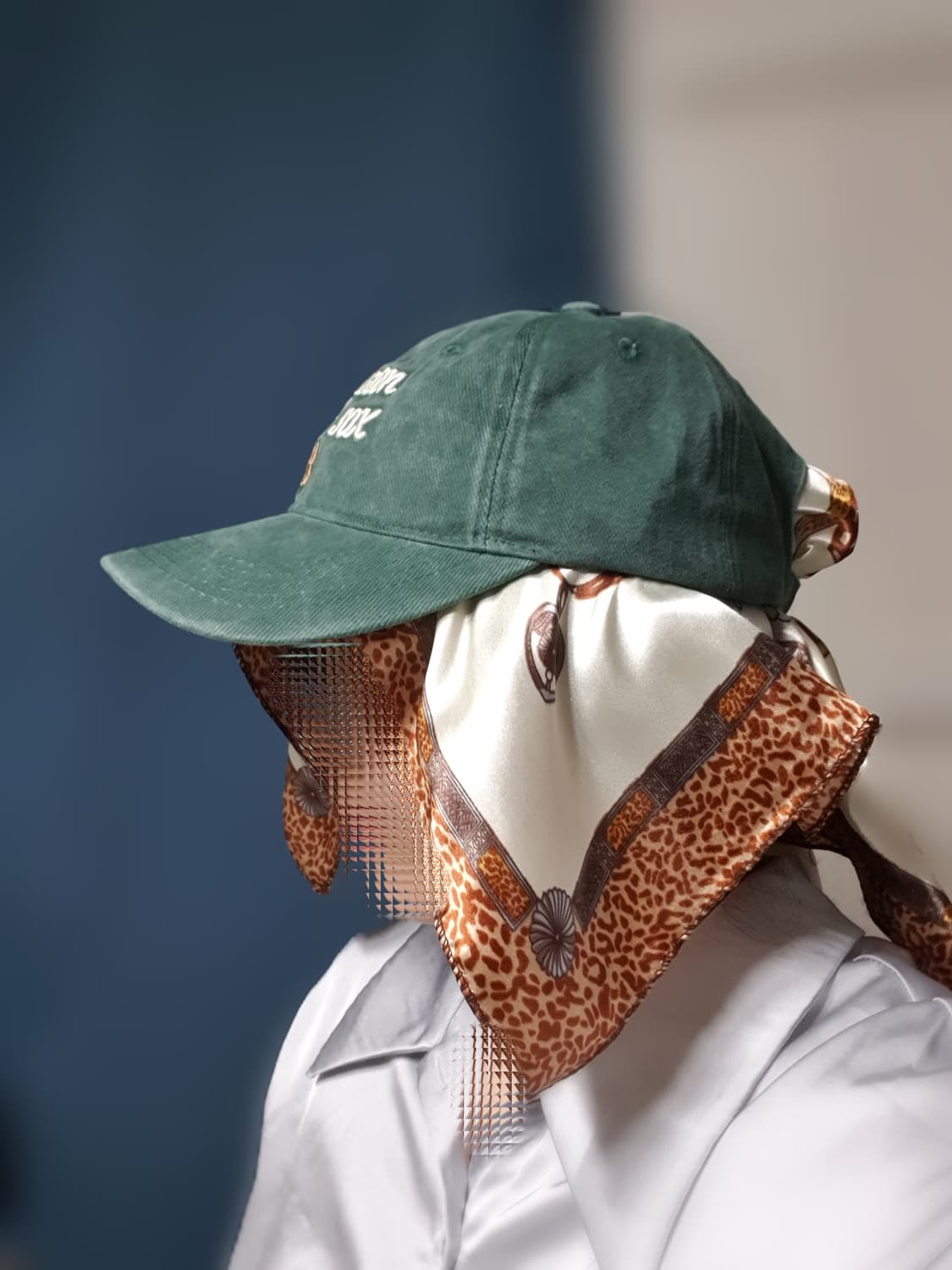 크림베이지 그린 레터링 엠엘비 볼캡 모자  상품이미지10