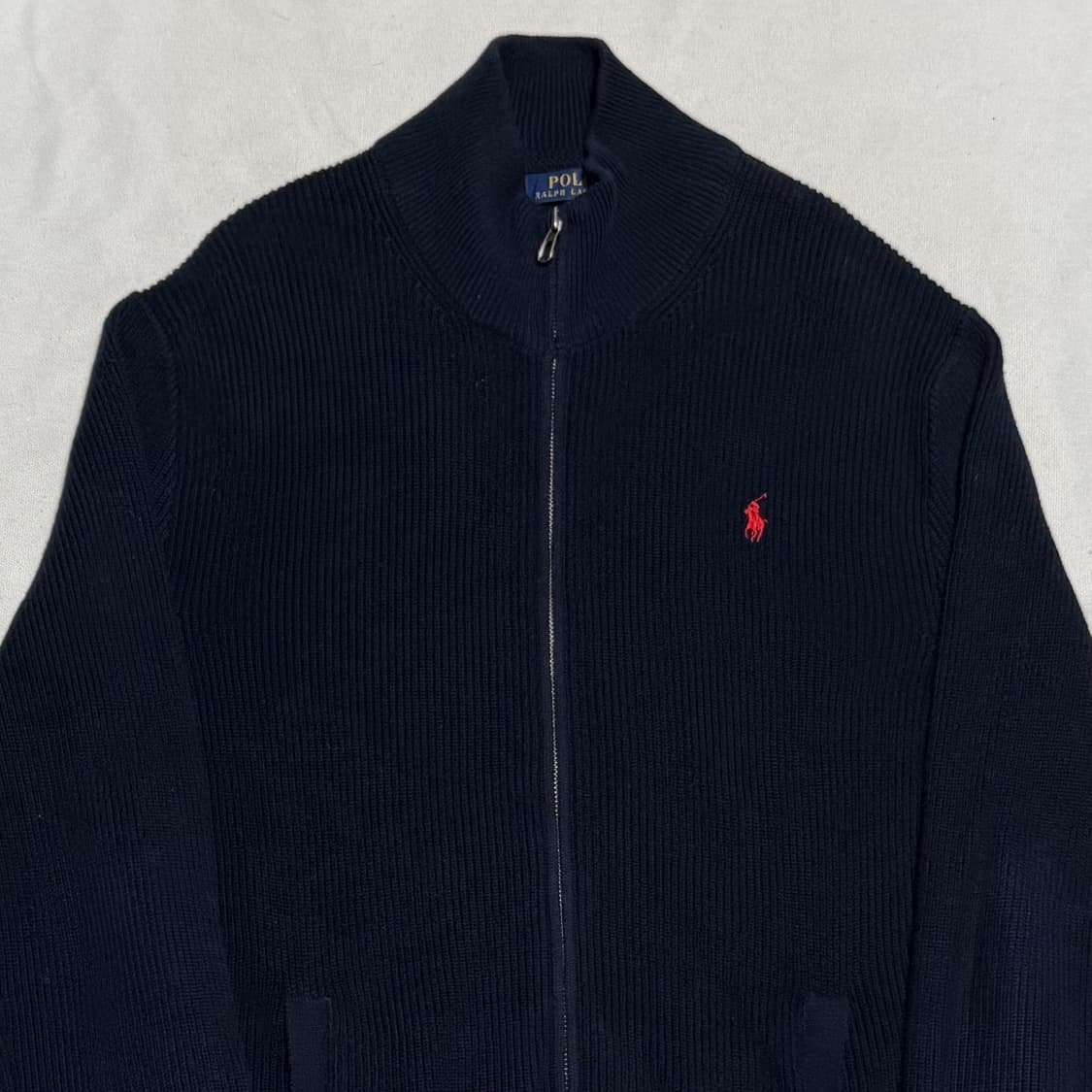L 폴로랄프로렌 네이비 니트 집업 상품이미지1