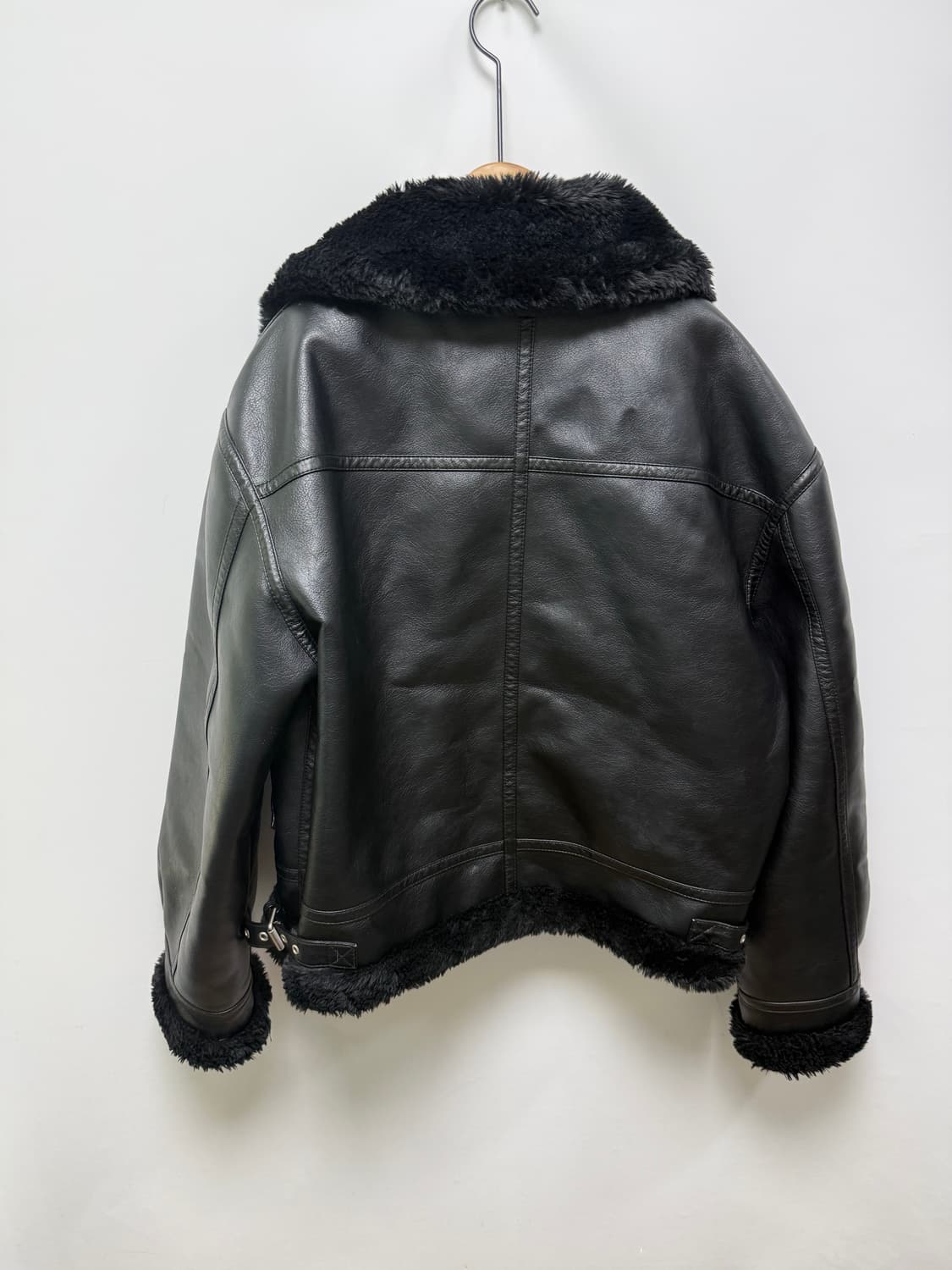 론트 레더 무스탕 상품이미지2