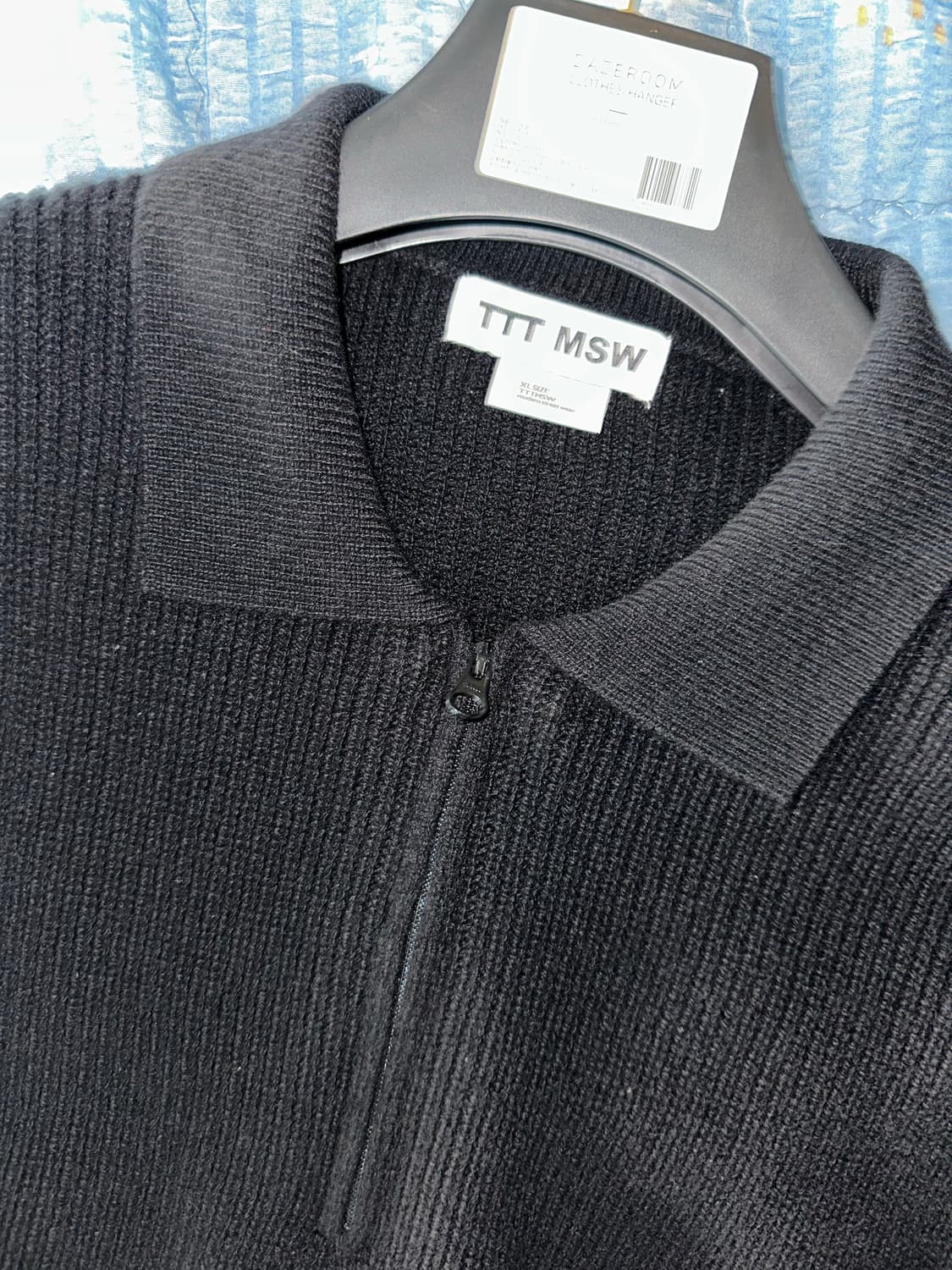 TTT MSW ZIPUP KNIT POLO SHIRT XL 미착용 새상품 상품이미지4